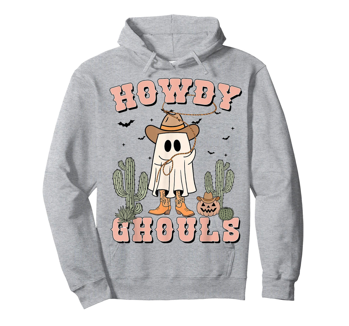 Funny Howdy Ghouls Cowboy Ghost Men Women Toddler Halloween T-Shirt