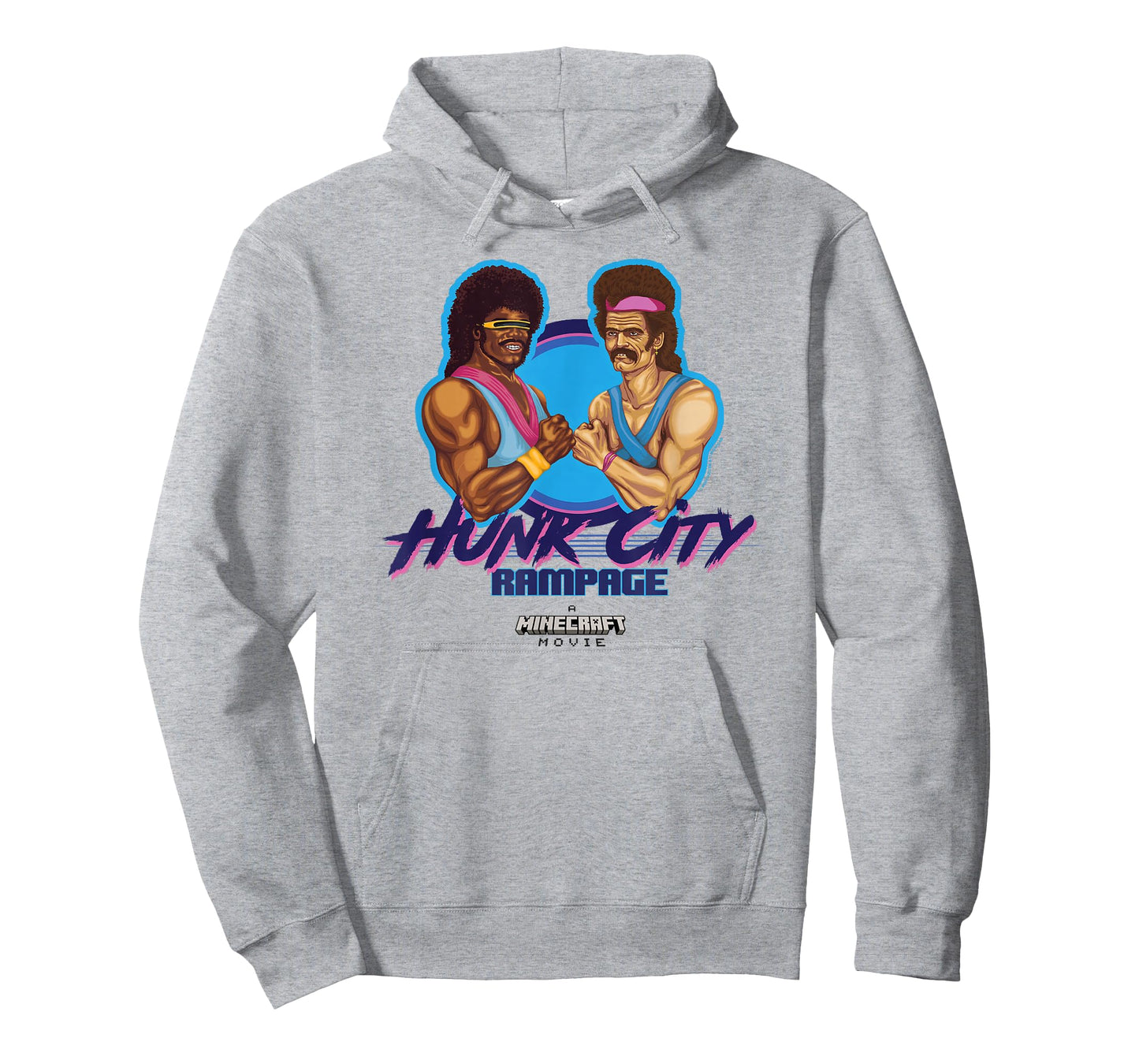 A Minecraft Movie Hunk City Rampage Powerful 90's Logo T-Shirt
