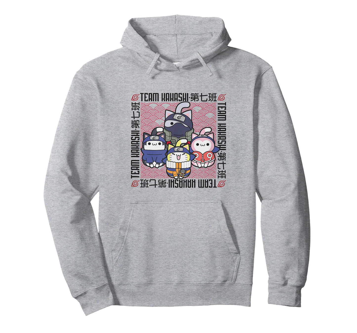 Nyaruto Team Kakashi Naruto Sasuke Sakura Group Shot T-Shirt