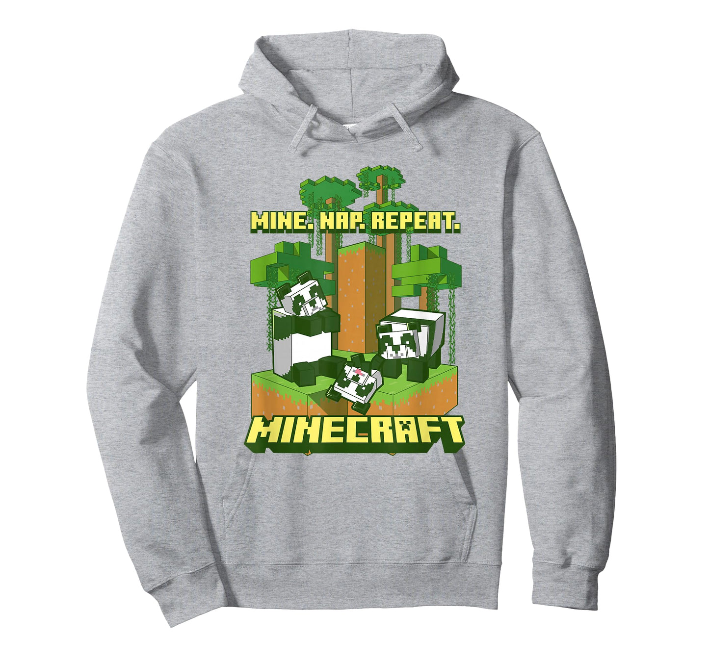 Minecraft Pandas Mine Nap Repeat Poster T-Shirt