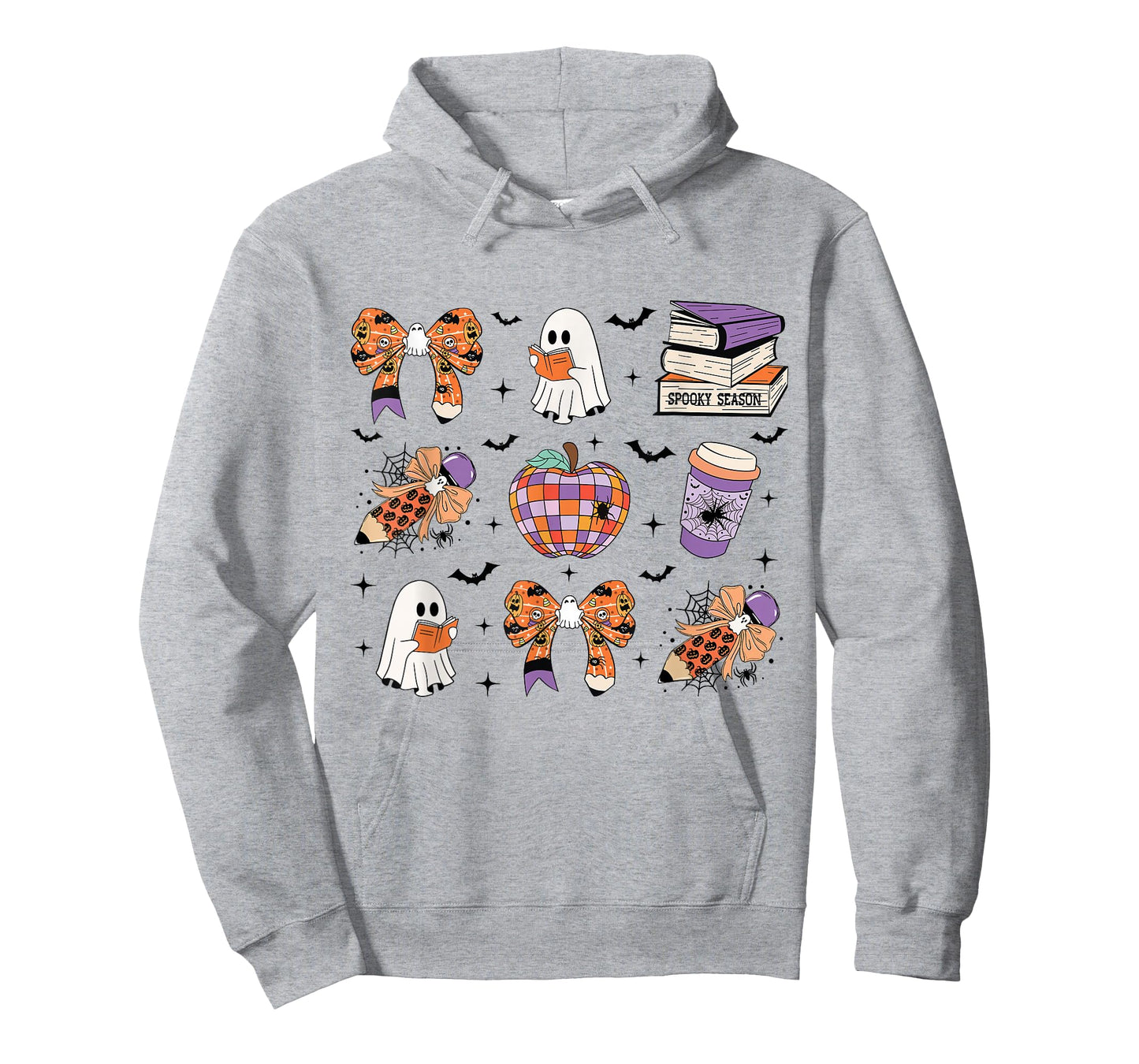 Coquette Teacher Halloween Ghost Reading Book Spooky Season T-Shirt