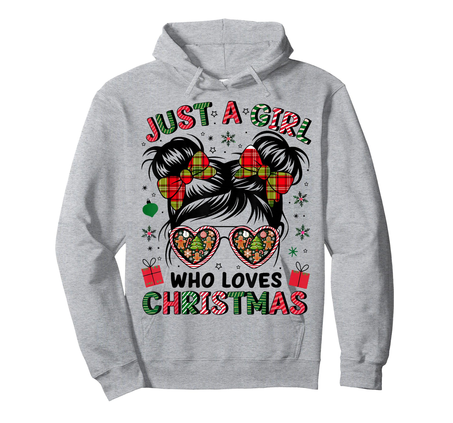 Just A Girl Who Loves Christmas Funny Christmas Xmas Pajama T-Shirt