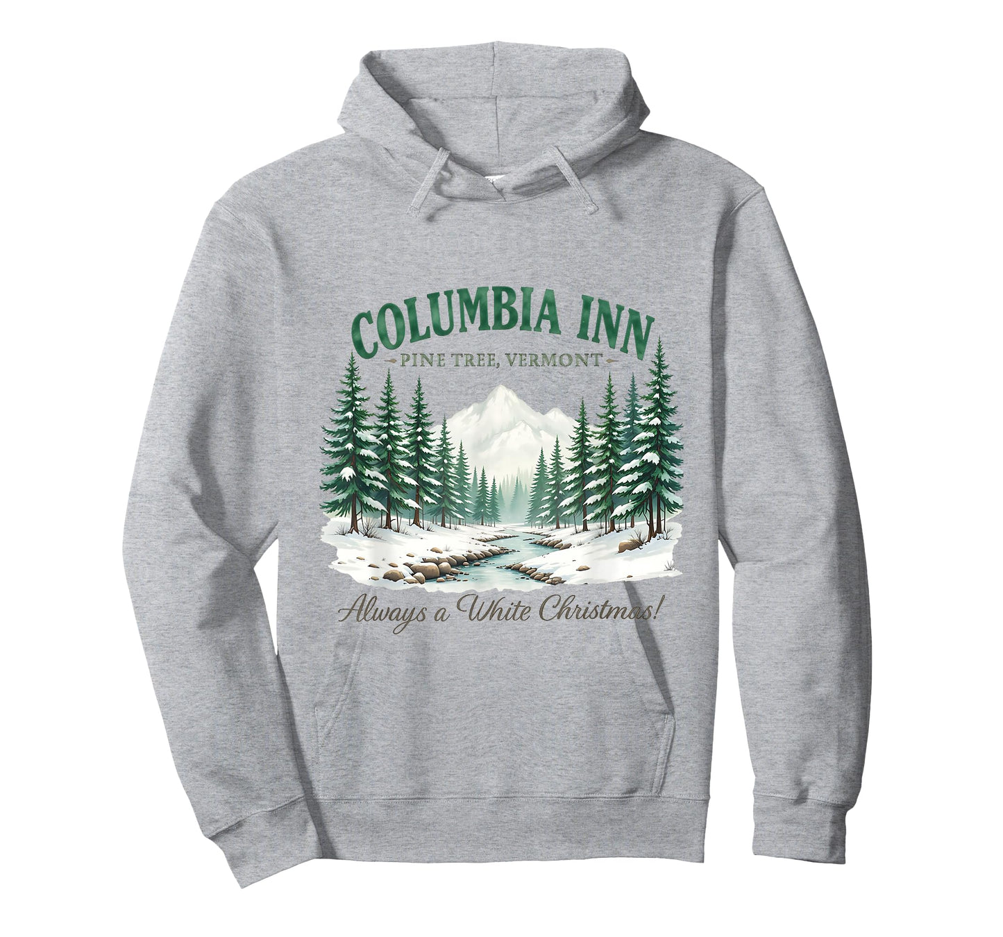 Columbia Pine Tree Vermont Xmas Winter Vintage Christmas T-Shirt