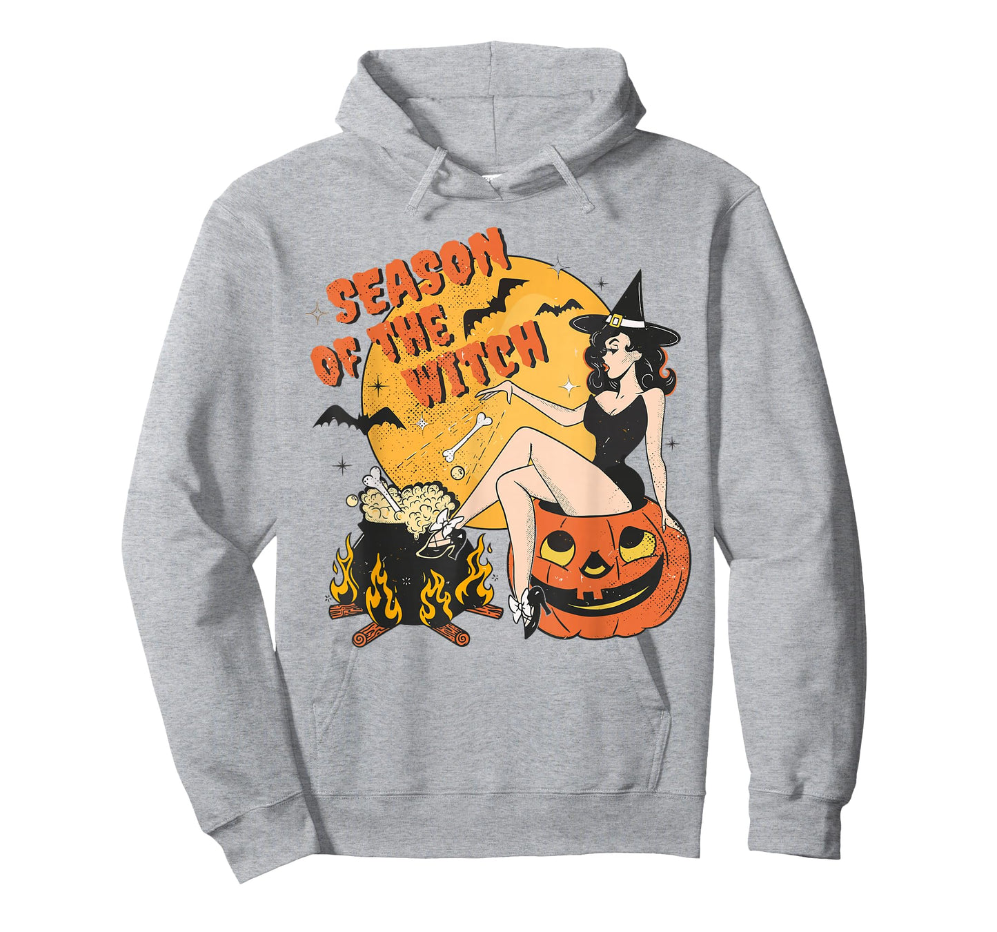 Retro Season of the Witch Halloween Salem Witch Womens Mens T-Shirt