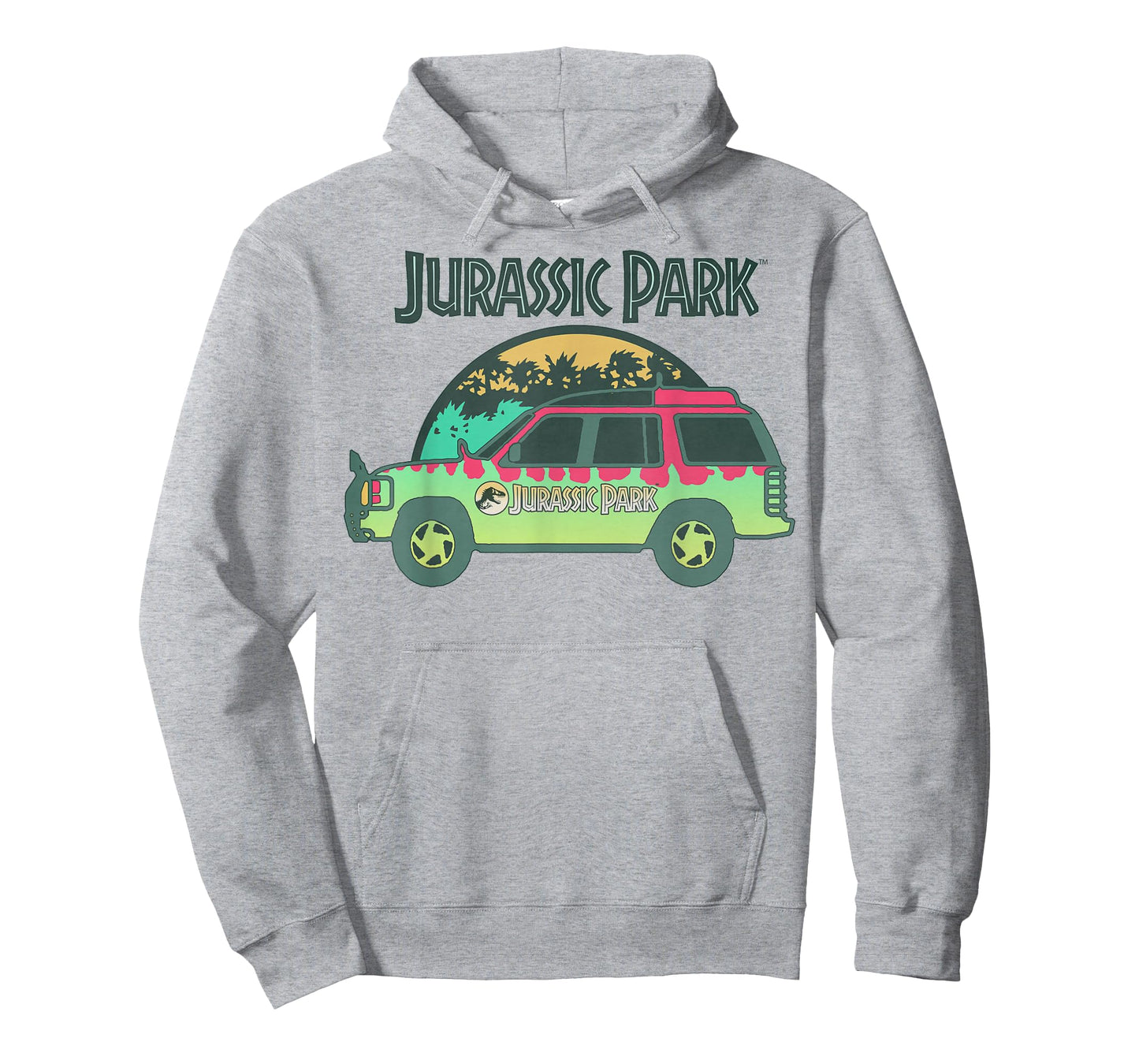 Jurassic Park Green Car Ride Logo Graphic T-Shirt T-Shirt