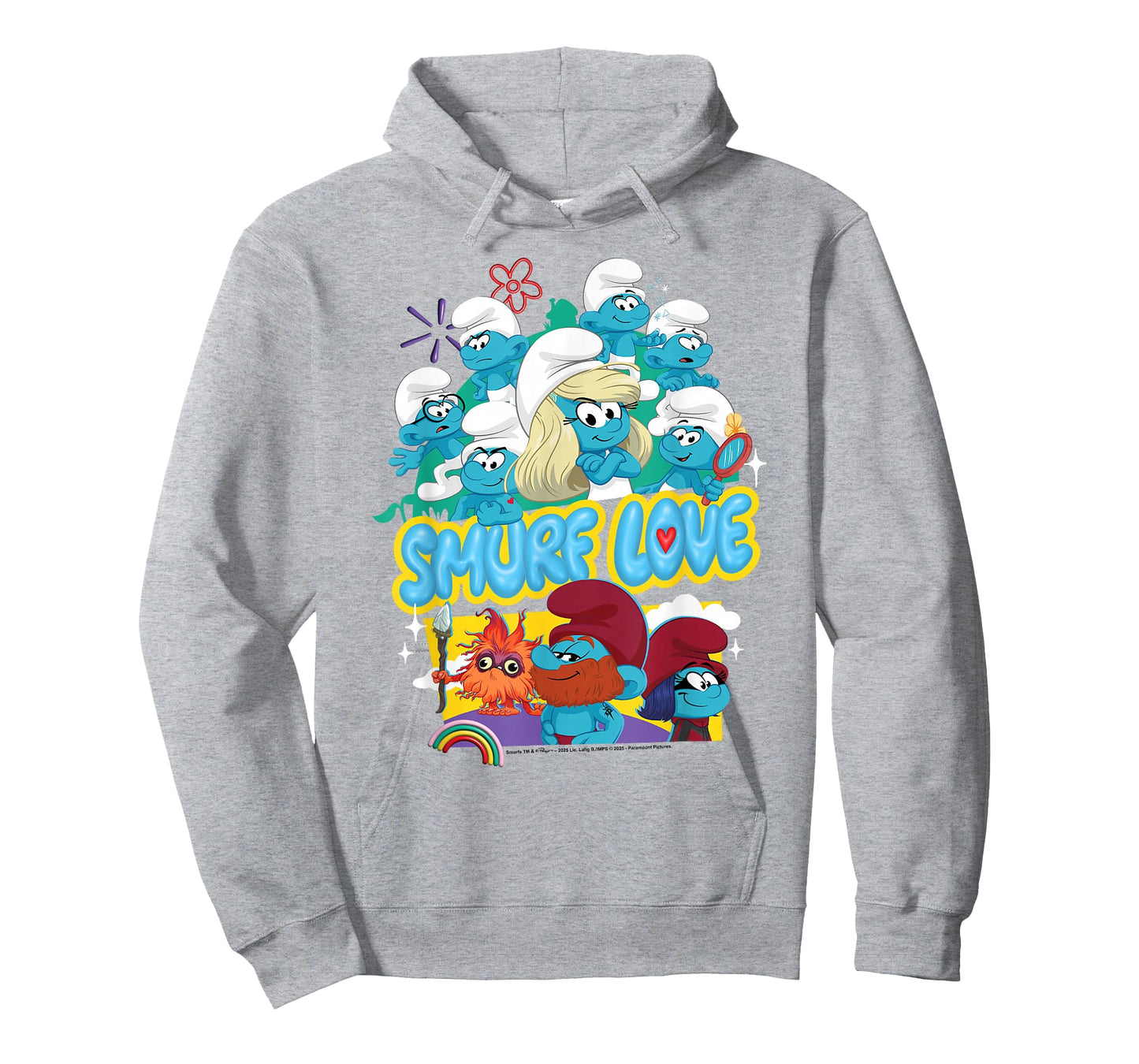 The Smurfs Movie Smurf Love Group Shot T-Shirt