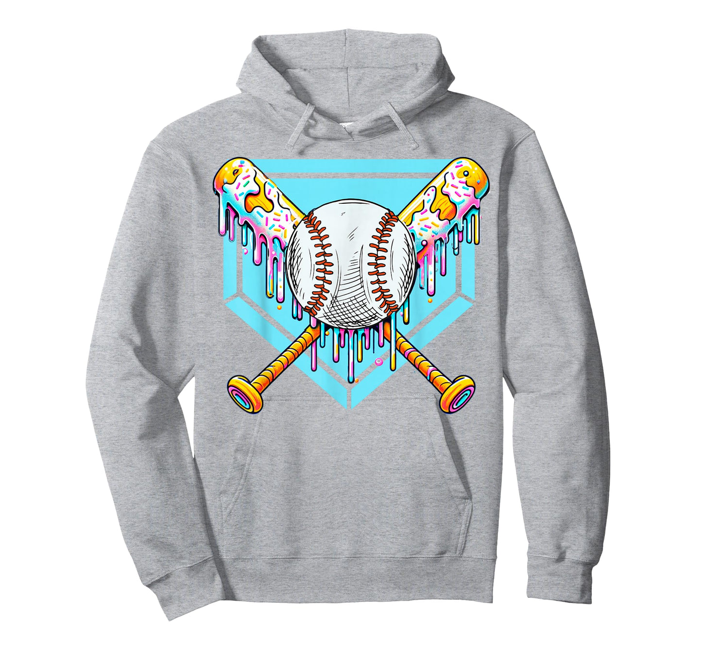 Baseball Drip Boys Ice Cream Drip Sweet Swing Sports T-Shirt