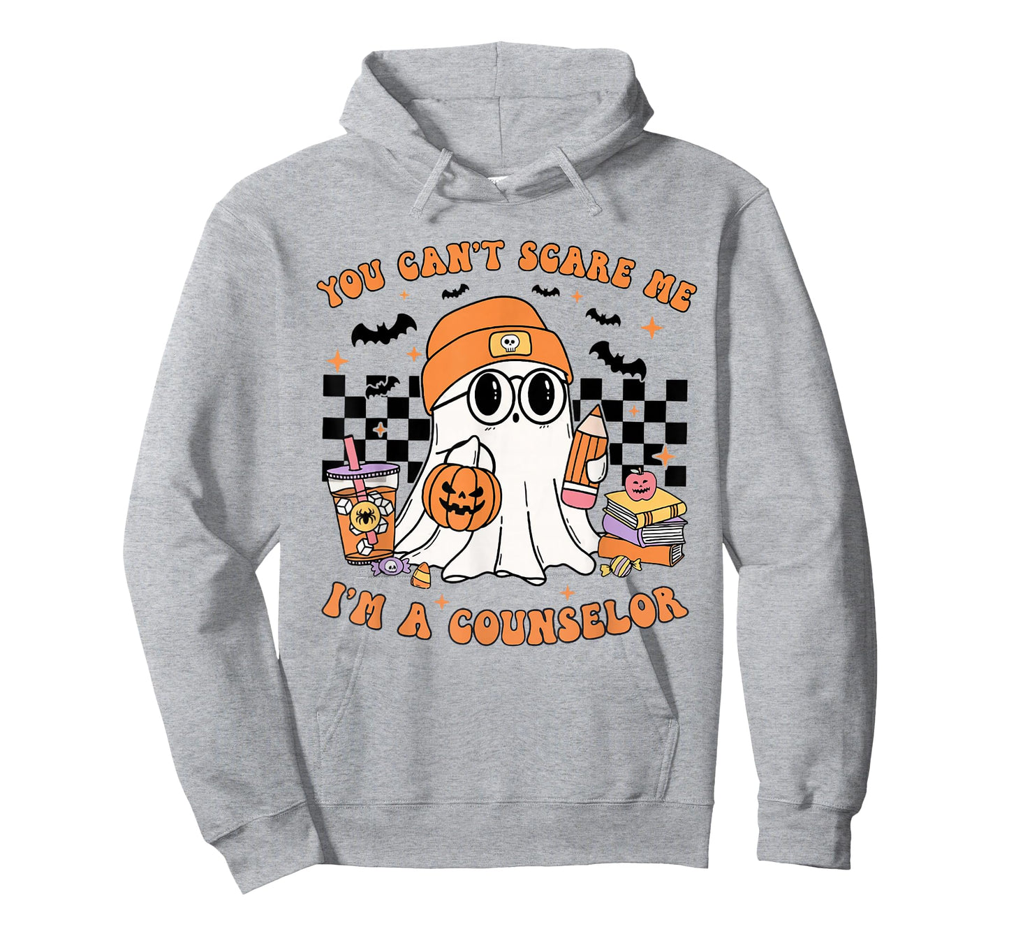 You Can't Scare Me I'm A Counselor Halloween Pumpkin Fall T-Shirt