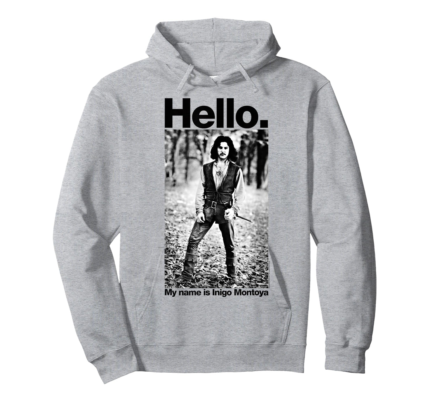 The Princess Bride Hello My Name is Inigo Montoya B&W T-Shirt