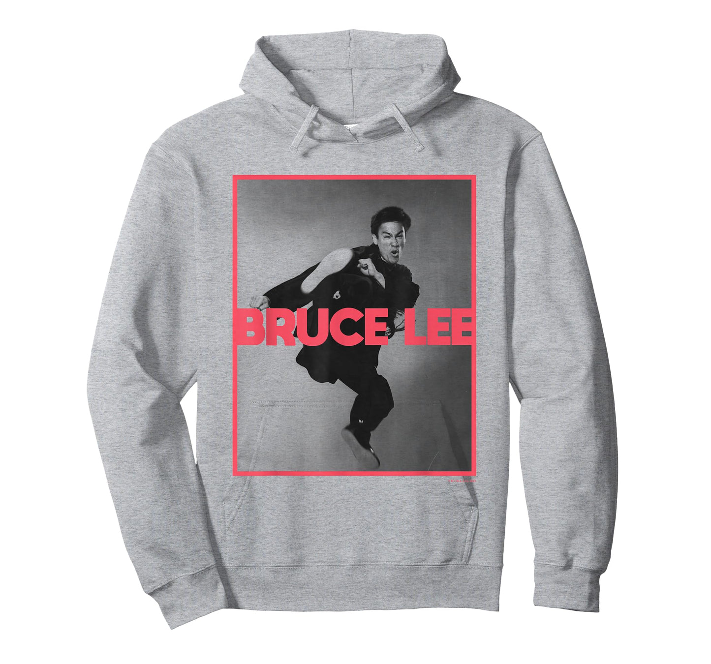 Bruce Lee Flying Kick Frontal Shot Poster T-Shirt