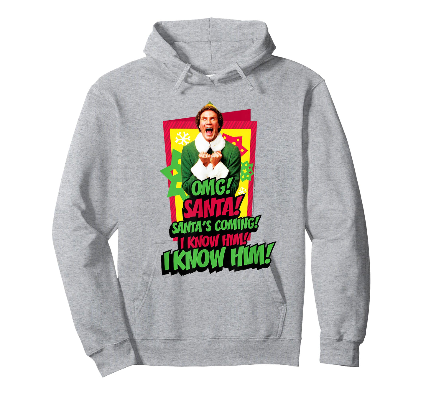 Elf Movie OMG! Santa's Coming! I Know Him! T-Shirt
