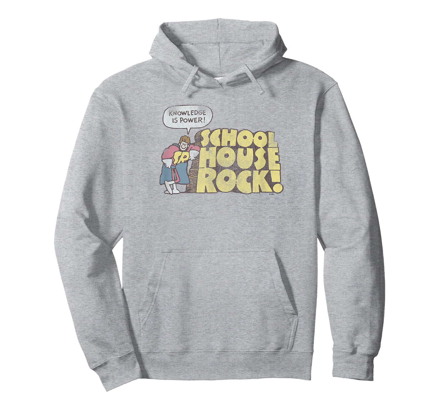 Schoolhouse Rock Knowledge Is Power Rocky with Logo Retro TV T-Shirt