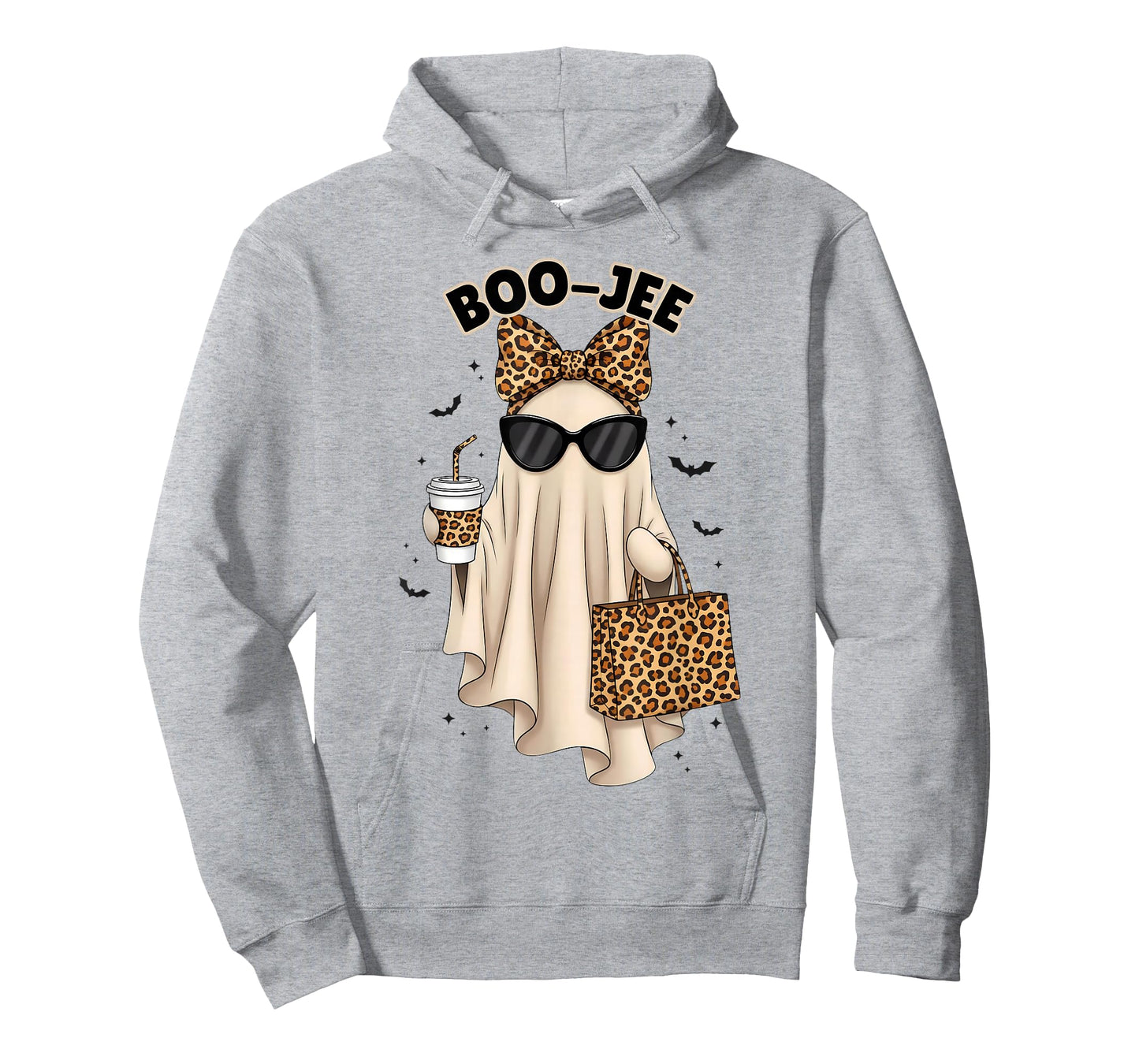 Boo JEE Boujee Ghost Halloween October Vibes Spooky Ghost T-Shirt