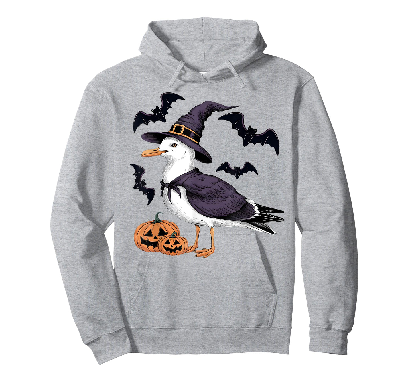 Seagull Bird Halloween Costume Pumpkin Bat Witch T-Shirt