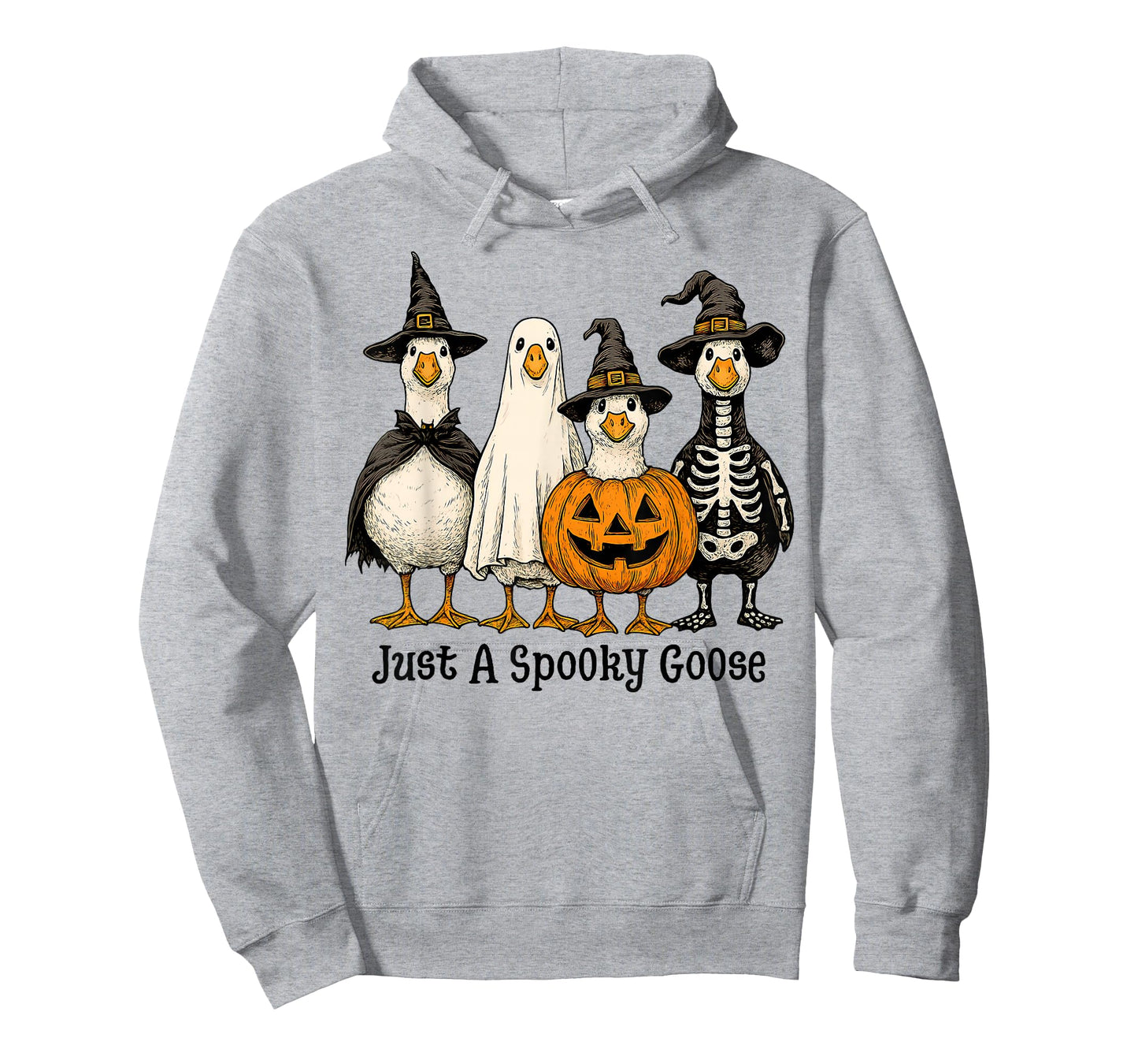 Just A Spooky Goose Halloween Silly Goose Funny Halloween T-Shirt