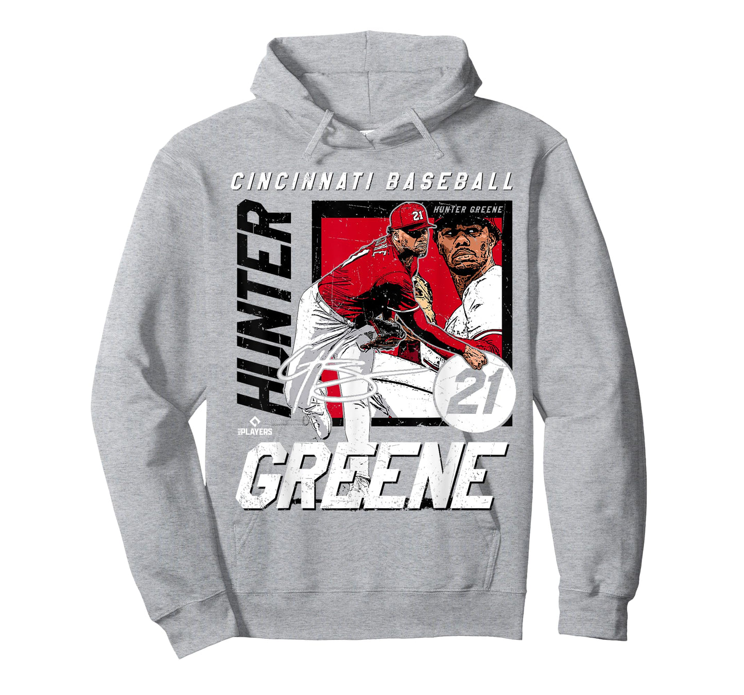 Hunter Greene | Cincinnati MLB Baseball Players | MLBHGR203M T-Shirt