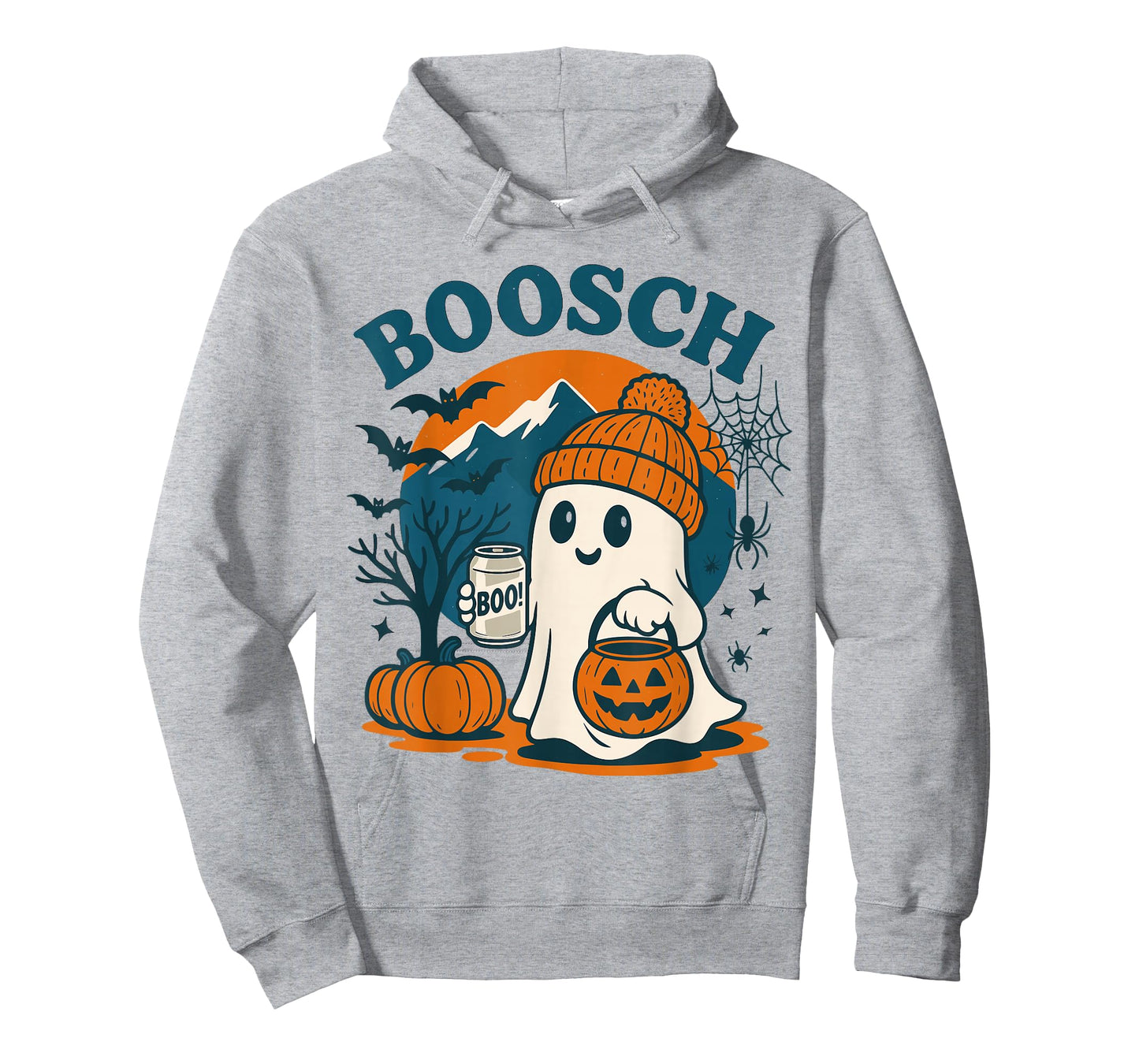 Boosch Light Halloween Shirt Men, Funny Ghost Beer Drinking T-Shirt