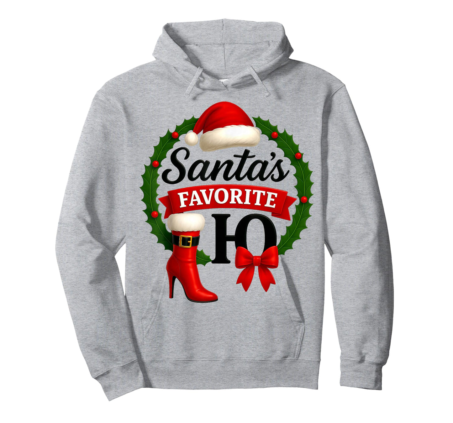 Santa's Favorite HO Christmas Lights Merry Christmas Pajamas T-Shirt