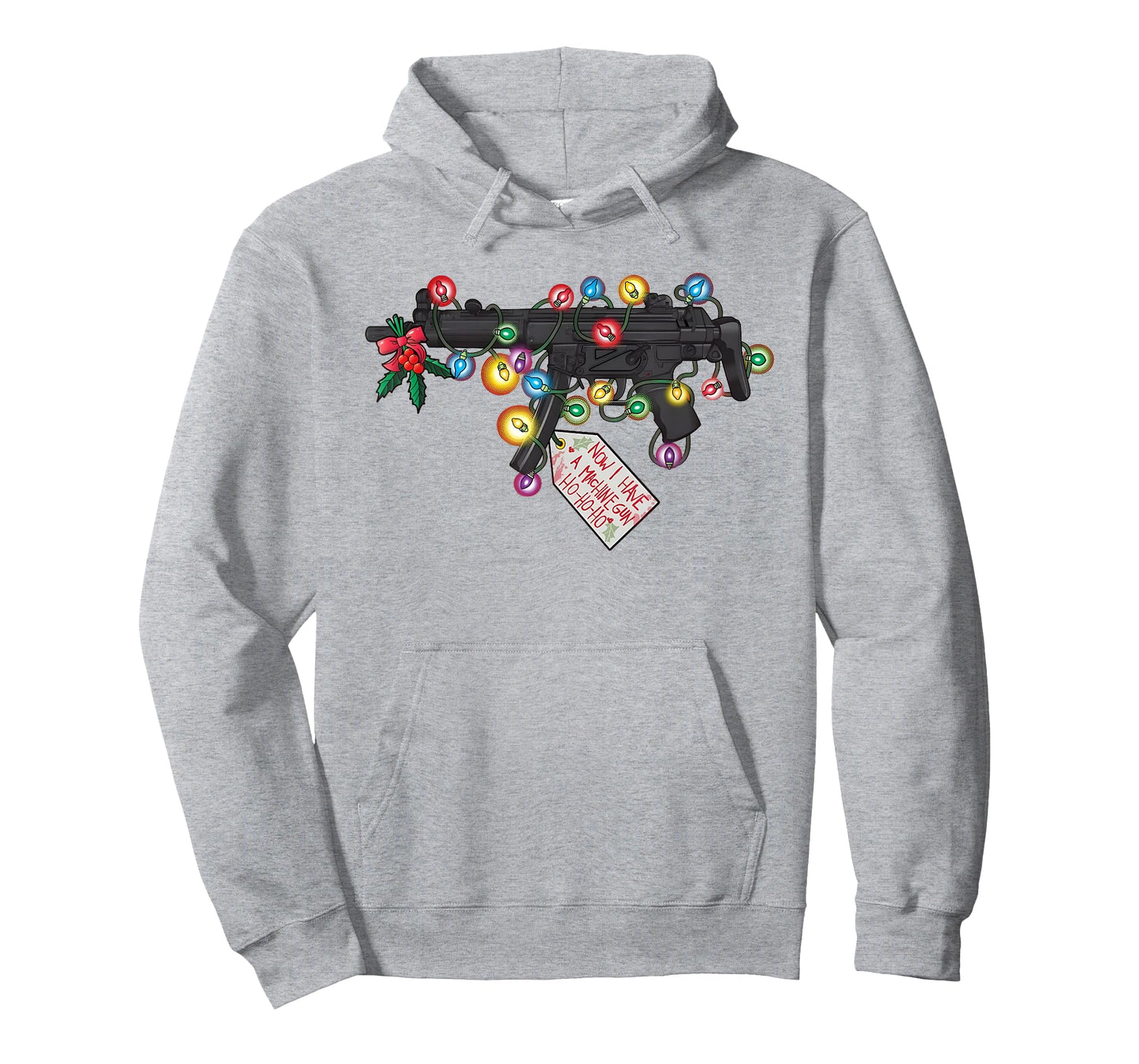 Gun Now I Have A Machine Gun Ho-ho-ho Christmas Lighs T-Shirt