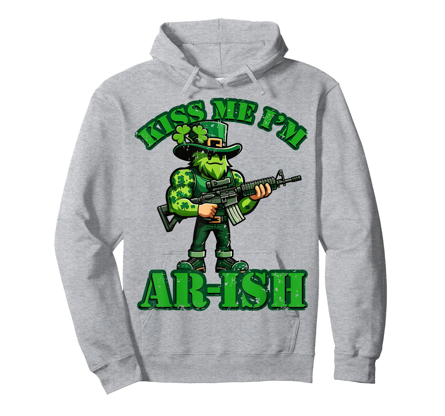 Funny Kiss Me I'm AR-ish Clover Hunting, St. Patrick's Day T-Shirt