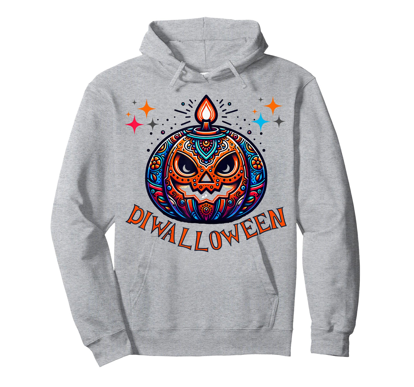 Diwalloween Diwali Halloween Ghost Pumpkin Lantern Deepavali T-Shirt