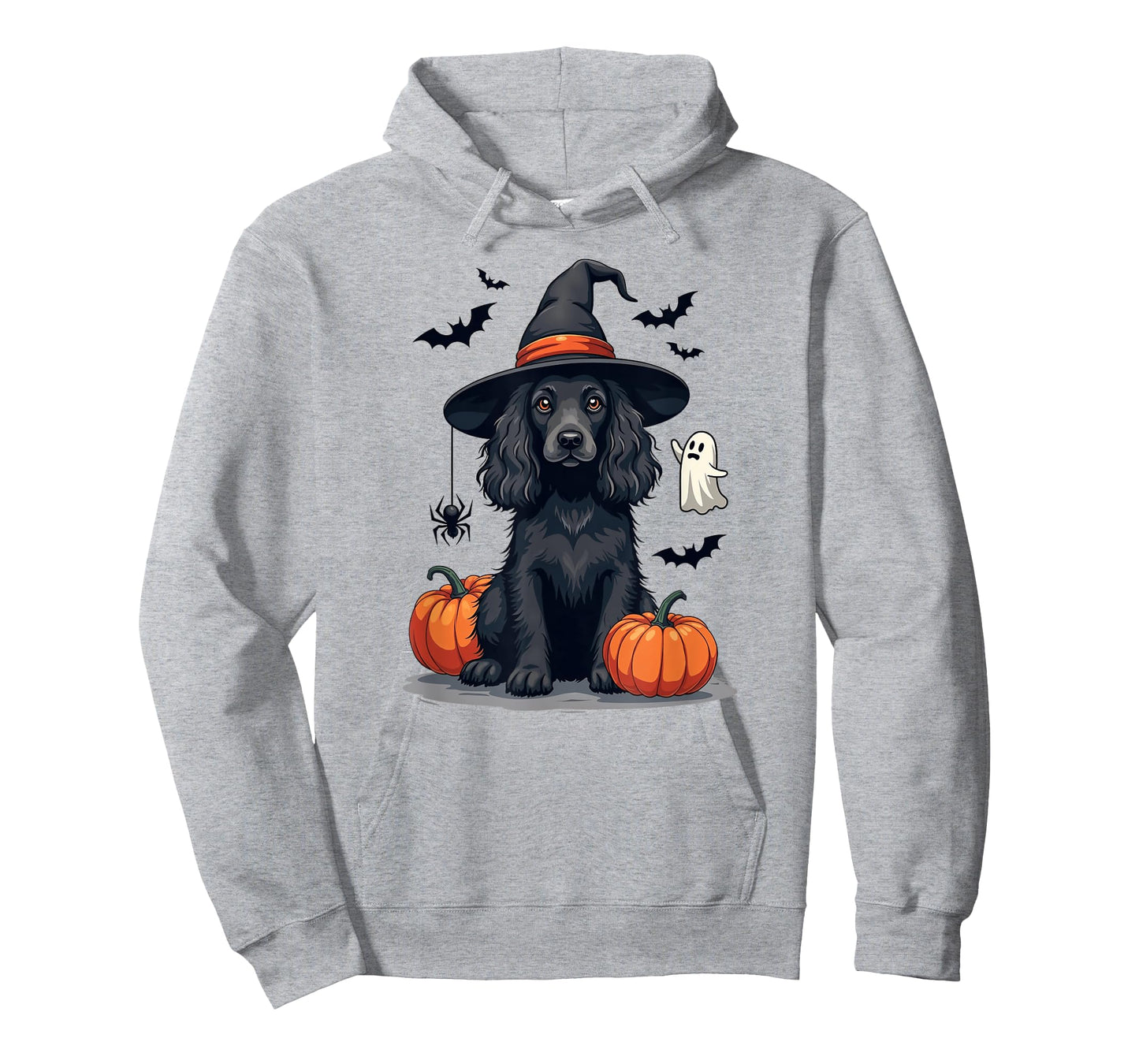 Halloween Themed Cocker Spaniel Dog, Black T-Shirt