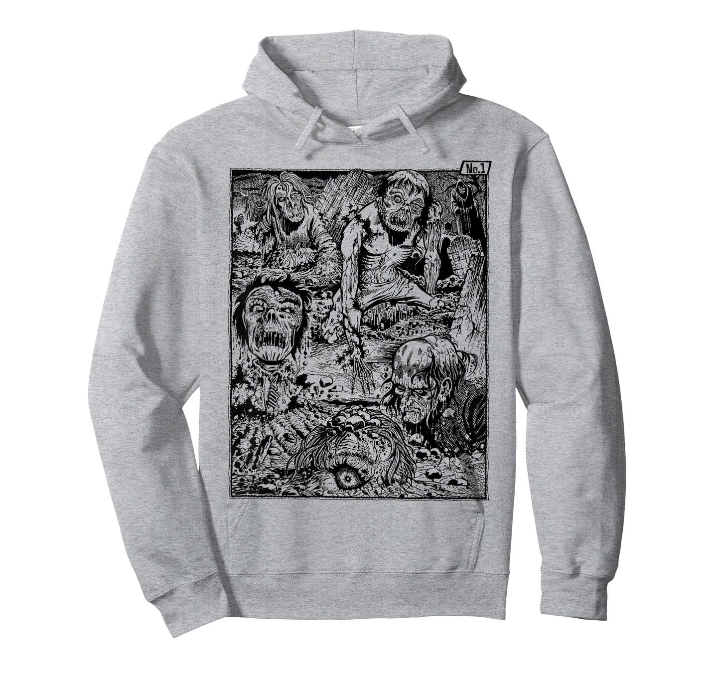 Vintage Zombie Night at the Cemetery The Living Dead T-Shirt