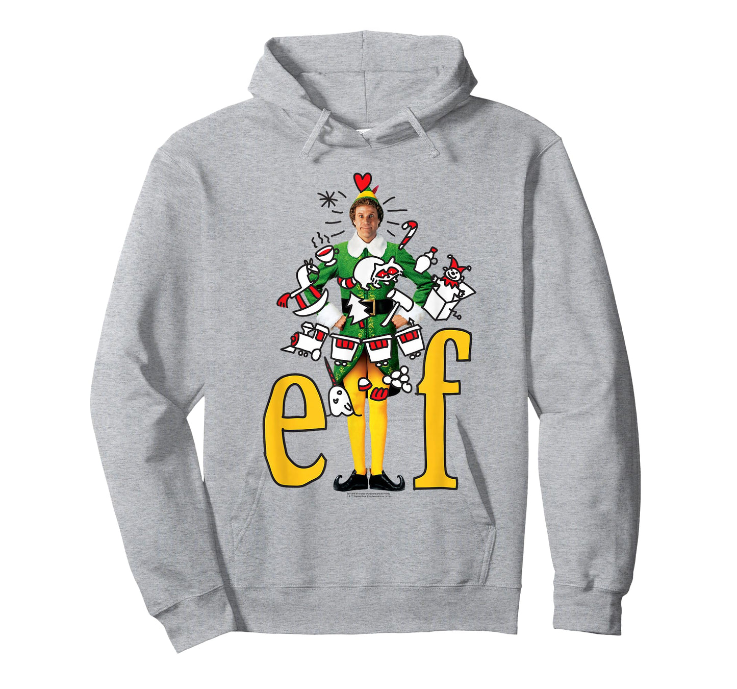 Elf Movie Buddy The Elf Doodles T-Shirt