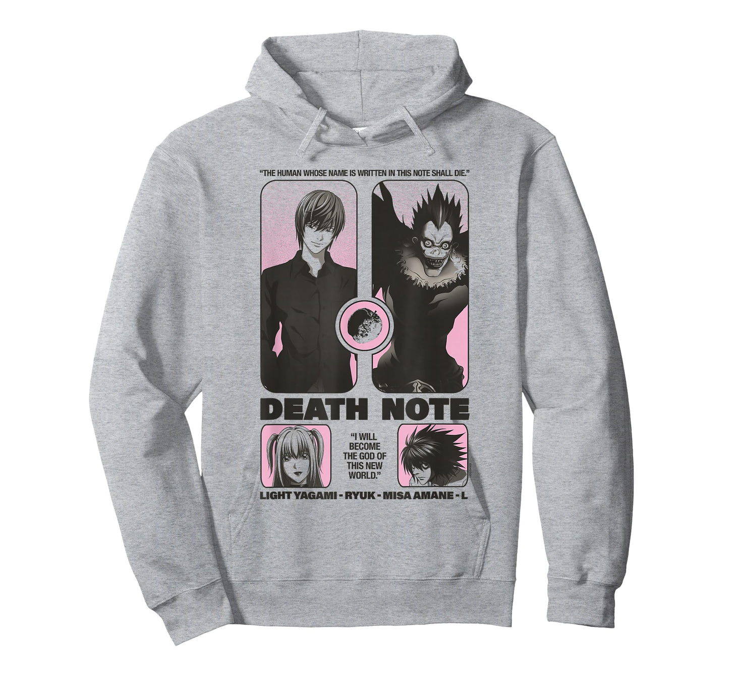 Death Note Reimagined Poster with Cast and Apple Anime T-Shirt