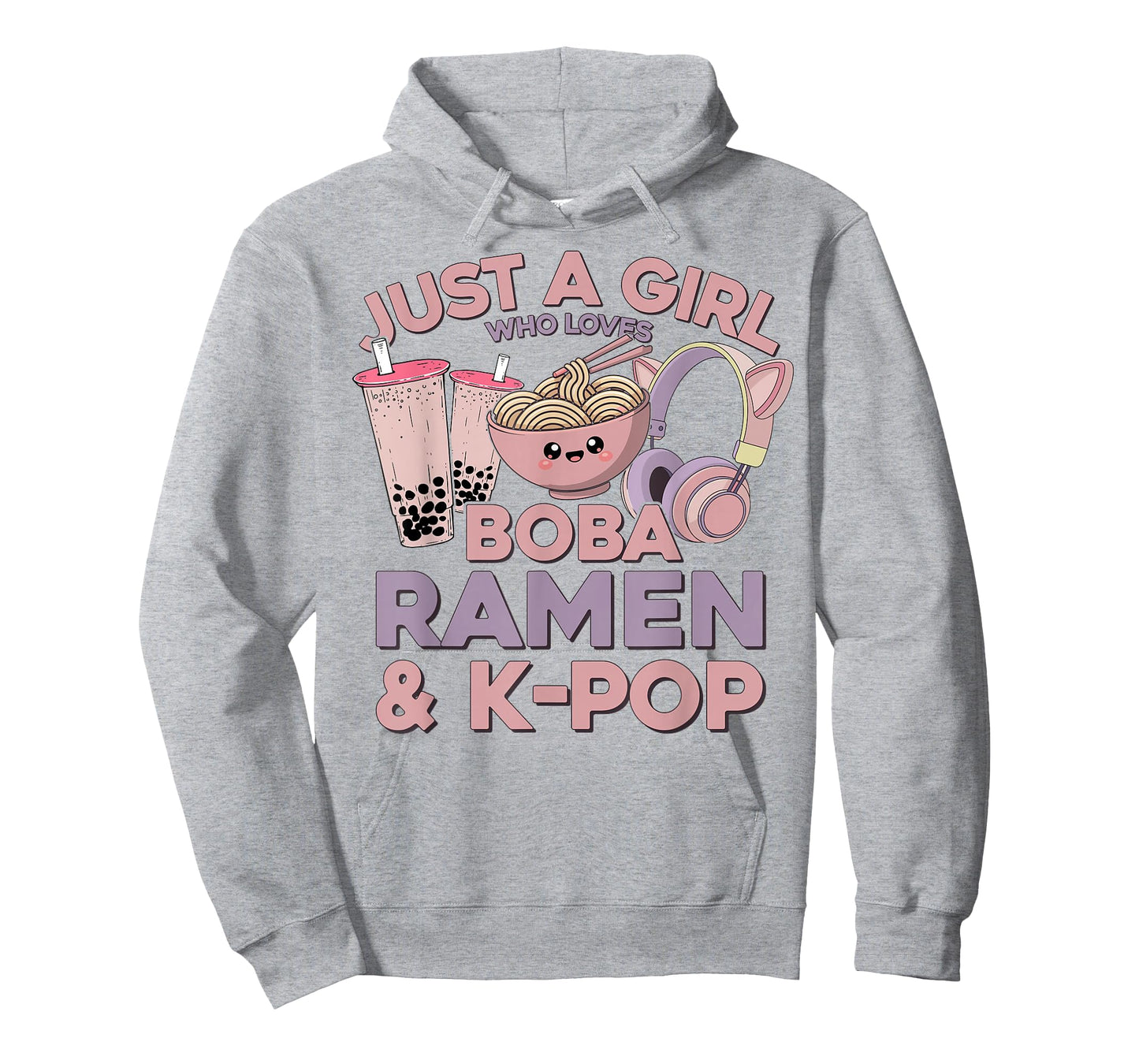 Ramen Kpop Just A Girl Who Loves Boba Ramen & K Pop Girl T-Shirt