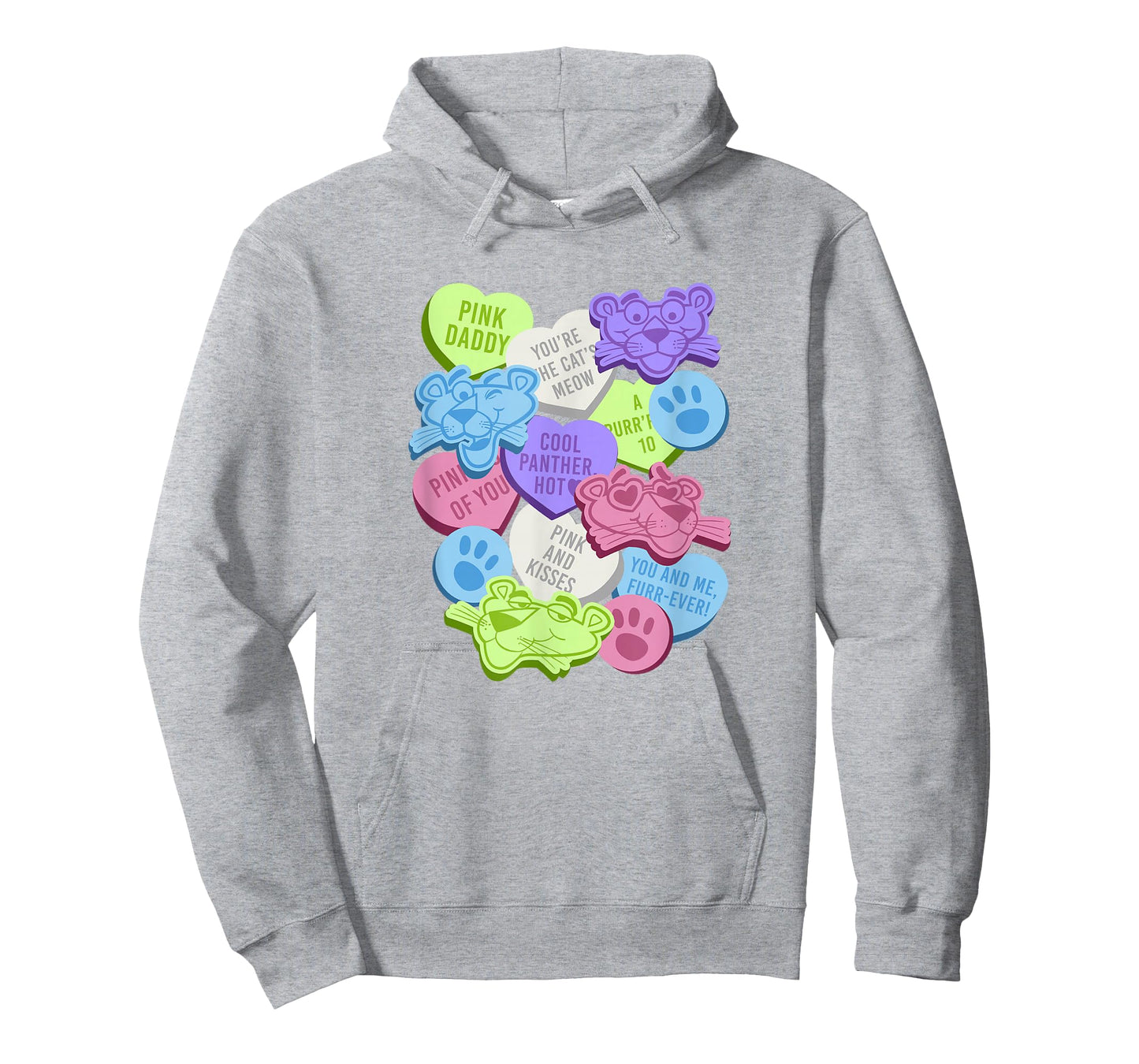 The Pink Panther Valentine's Day Candy Hearts T-Shirt