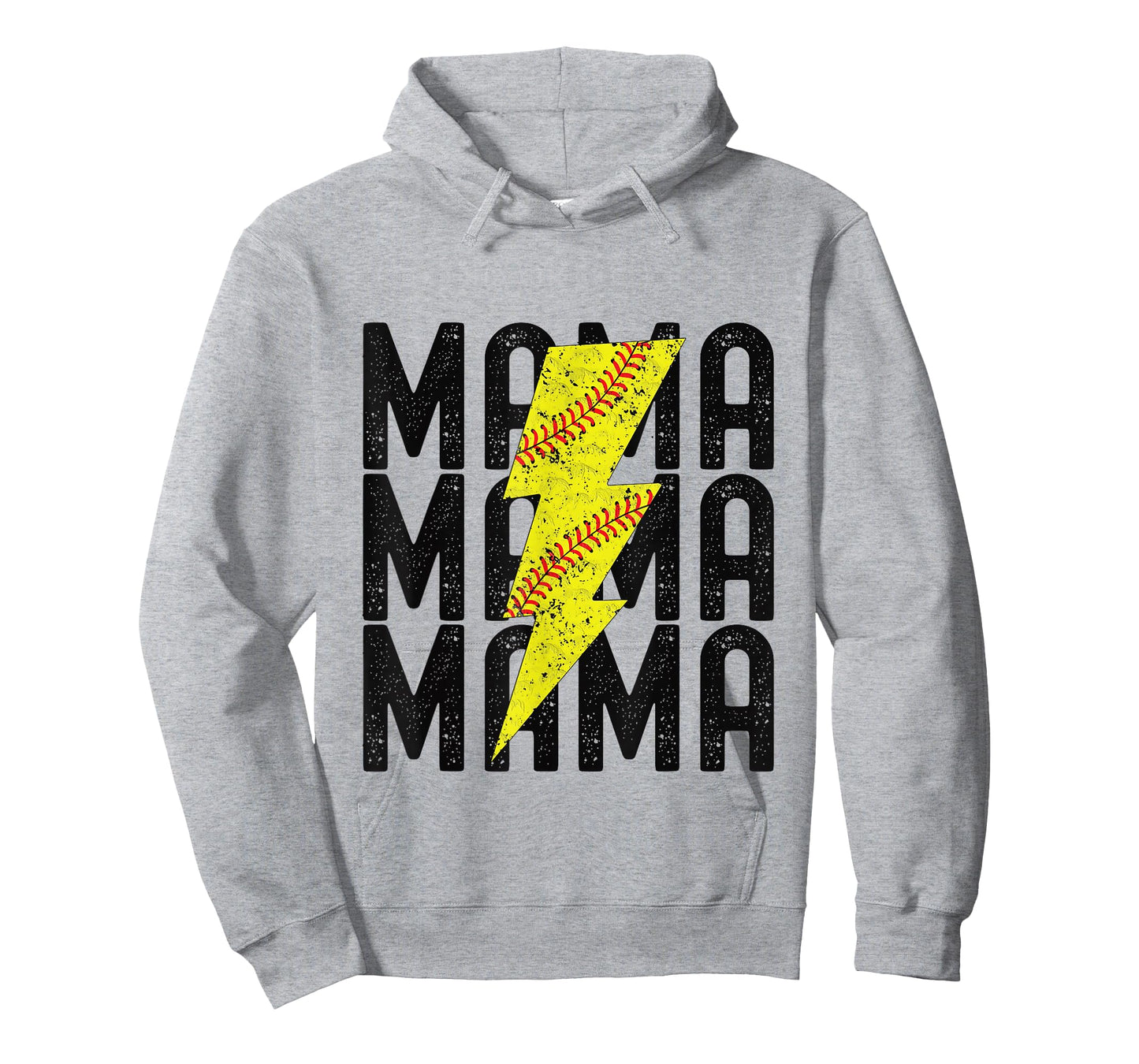 Softball Mama Lighting Softball Mothers Day T-Shirt