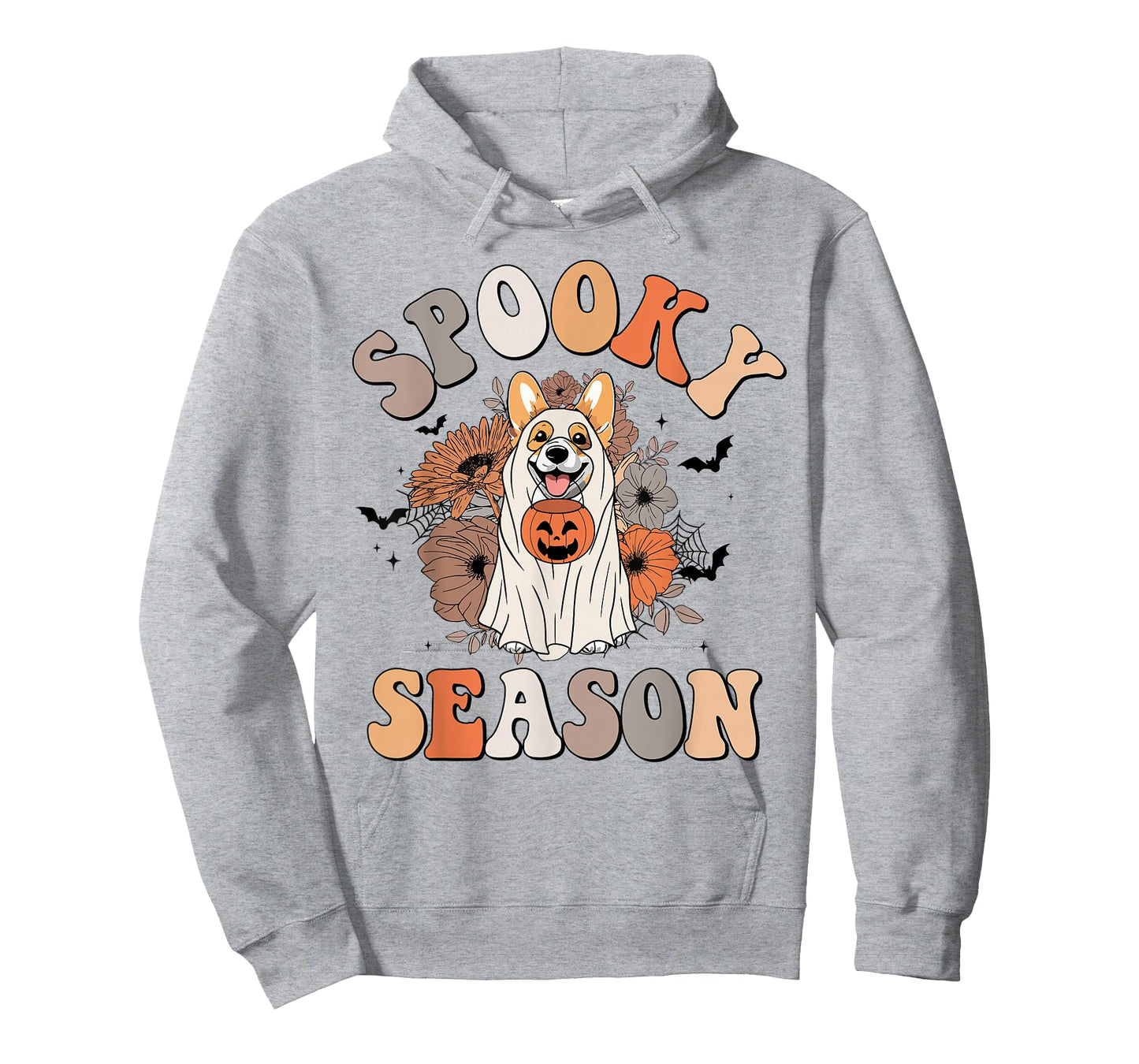 Funny Groovy Corgi Dogs Dressed As Ghost Boo Sheet Halloween T-Shirt