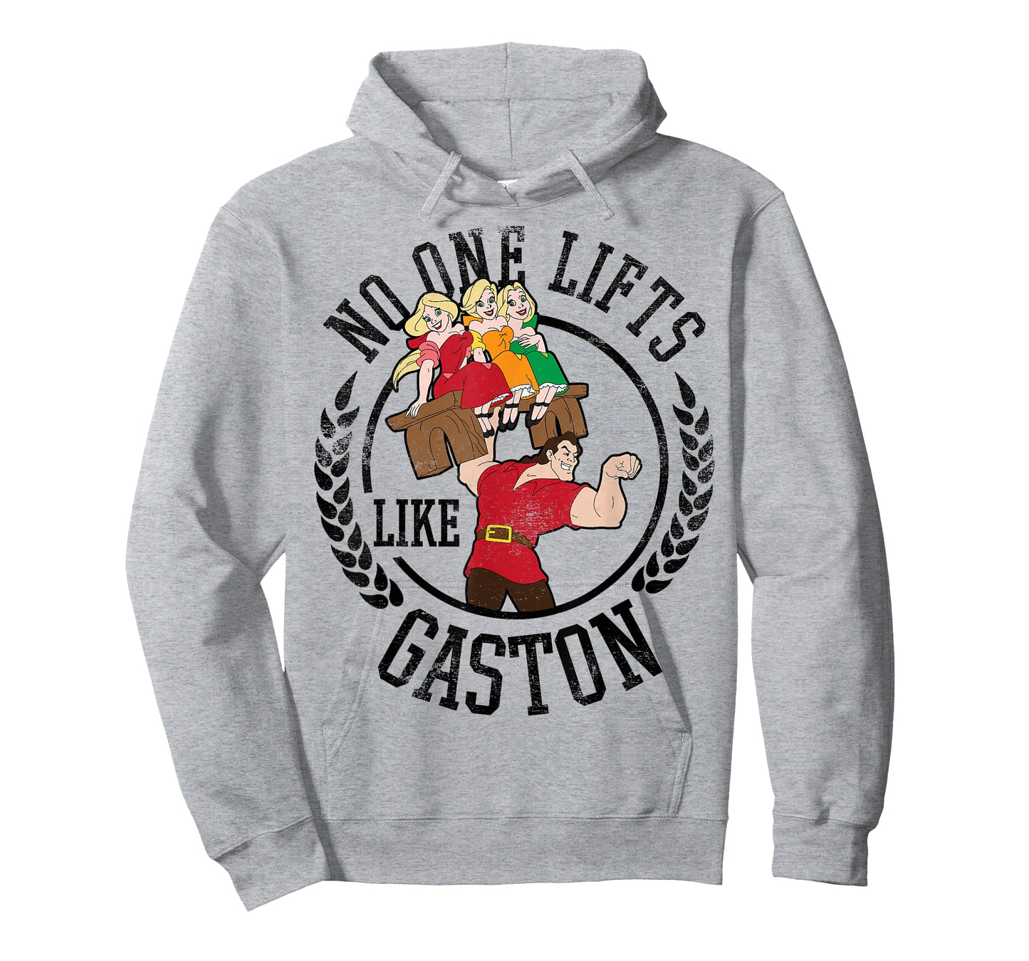 Disney Beauty and the Beast No One Lifts Like Gaston Badge T-Shirt