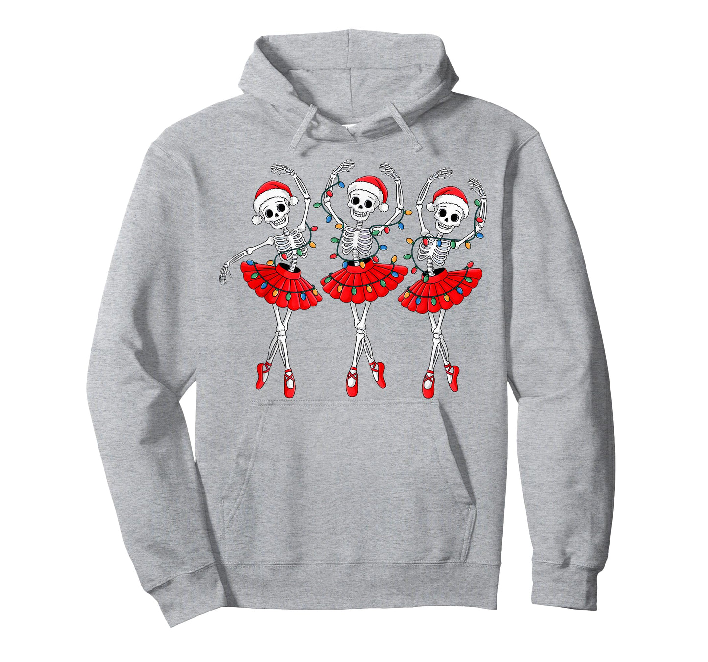 Skeleton Ballerina Ballet Dance Christmas Women Girls Kids T-Shirt