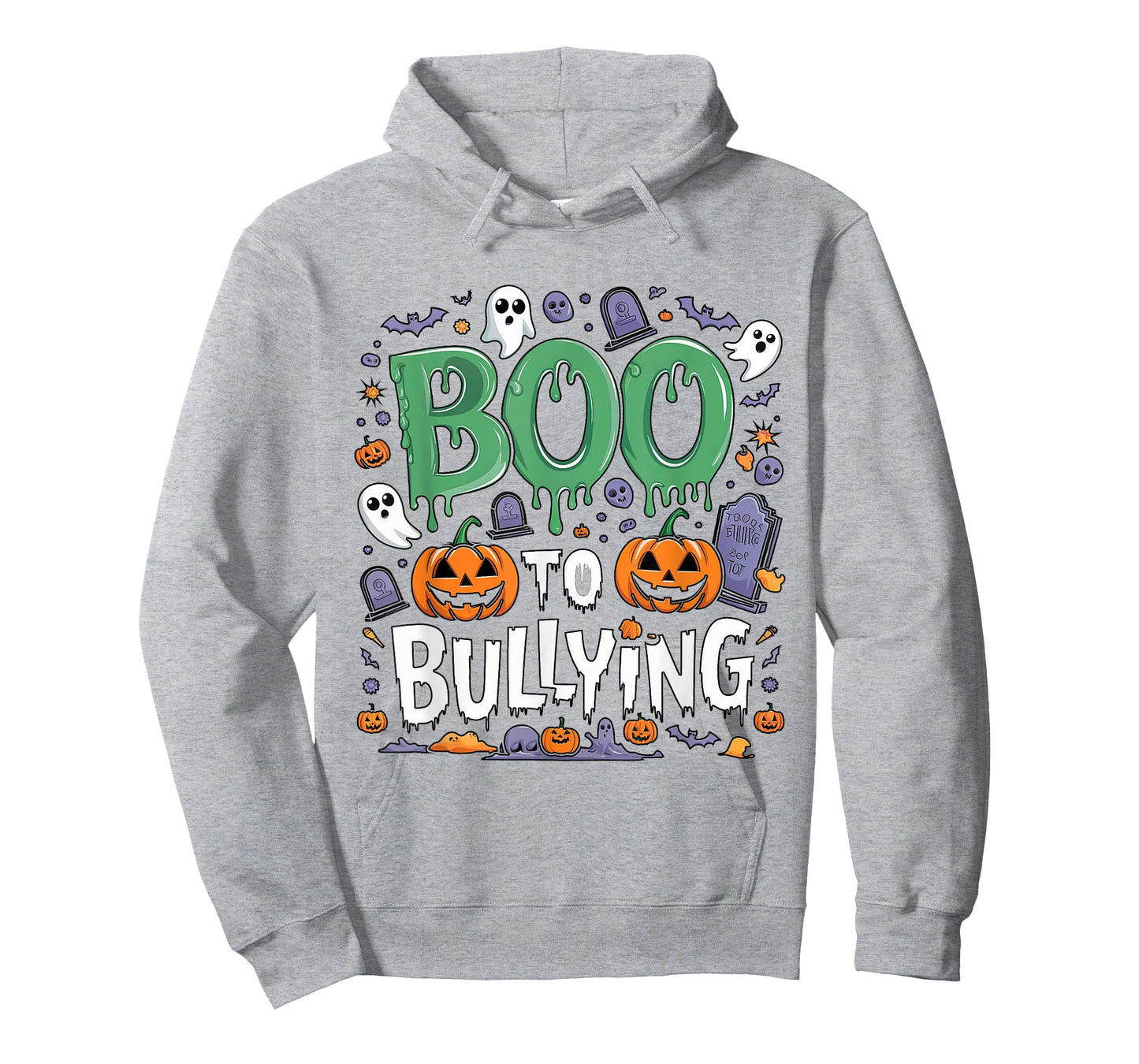 Boo Anti Bullying Funny Halloween Orange Unity Day Boys T-Shirt