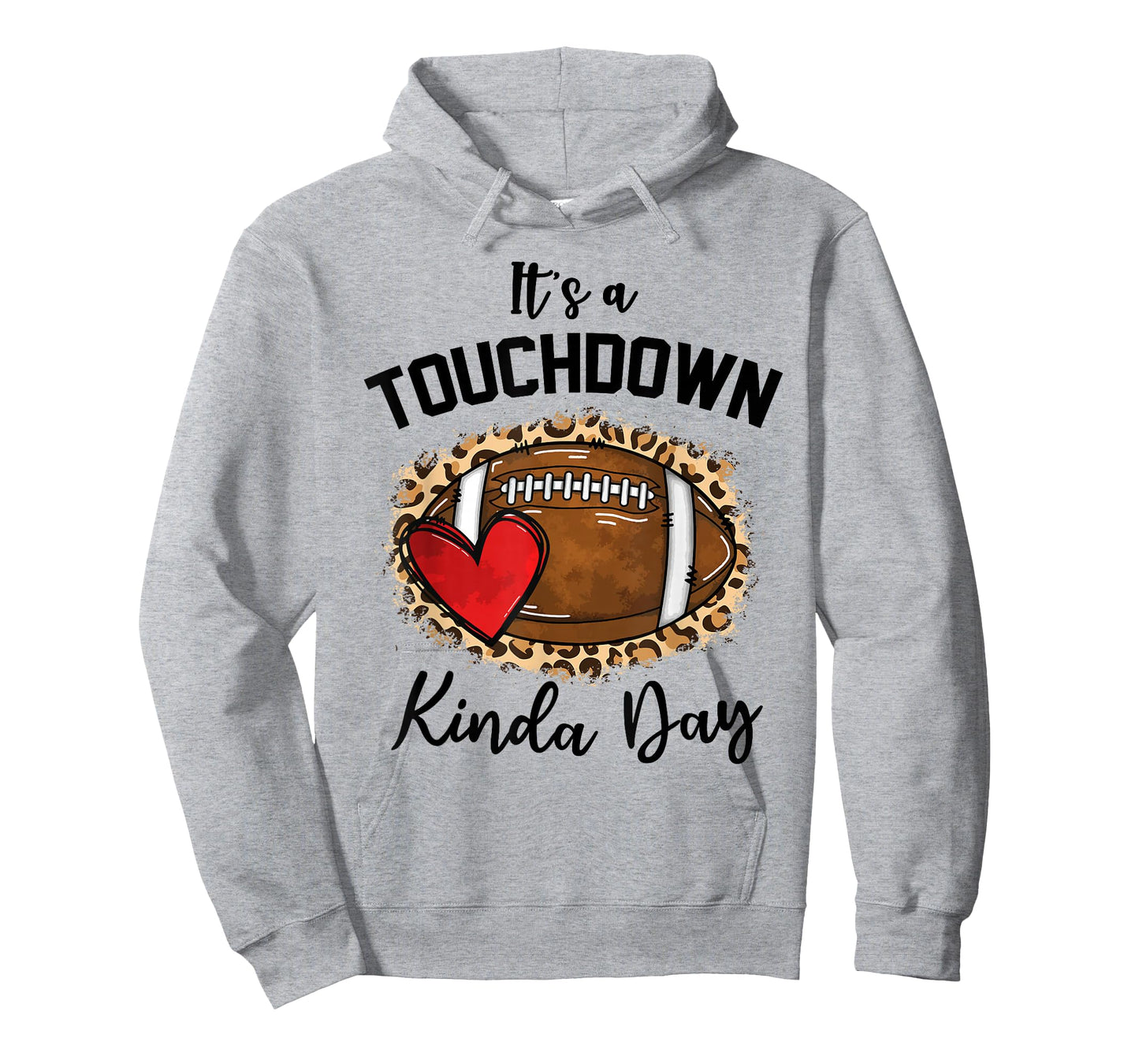 Cute Leopard It's a Touchdown Kinda Day Football Game Day T-Shirt