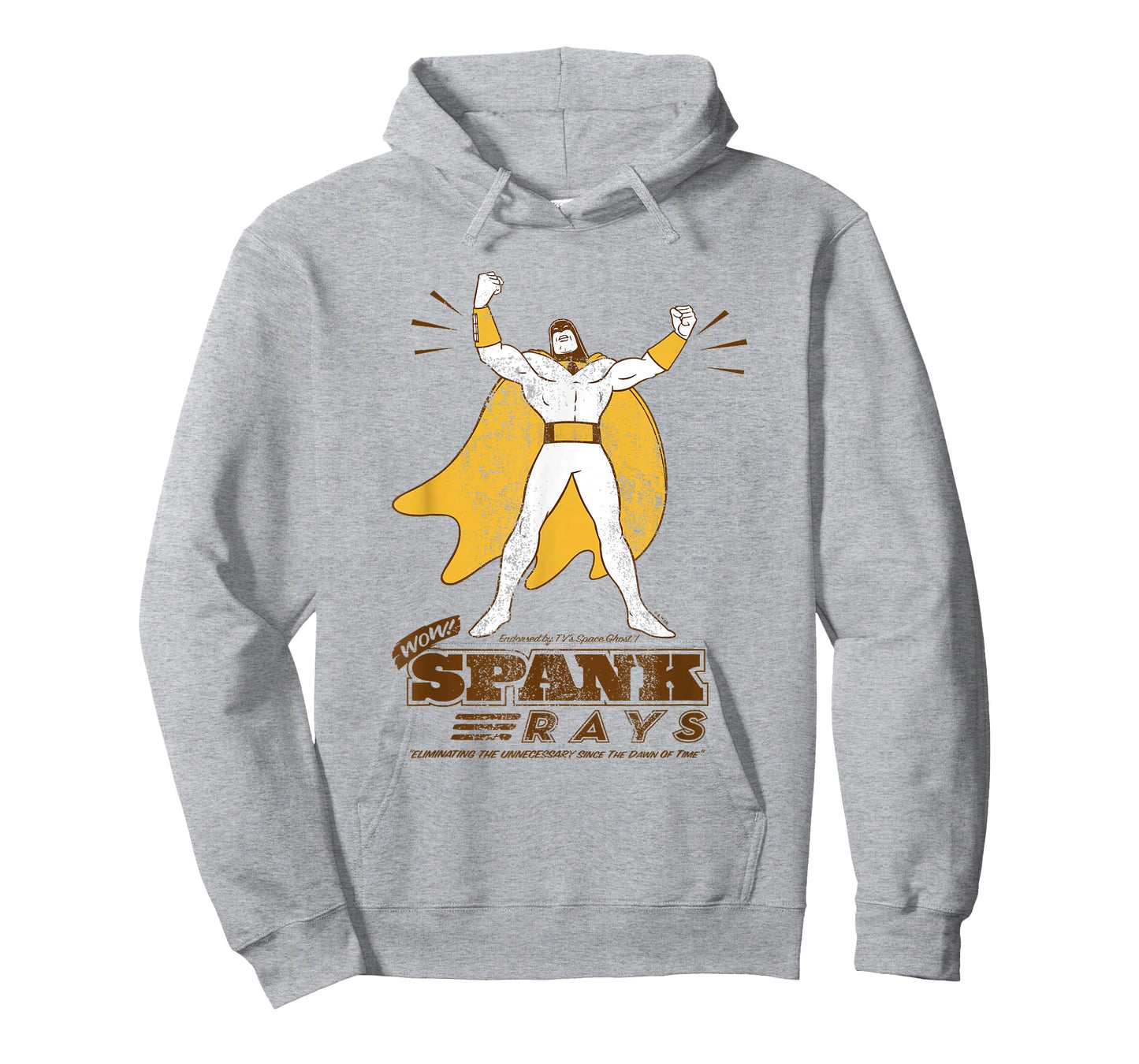 Space Ghost Vintage Spank Rays Distressed Superhero Pose T-Shirt