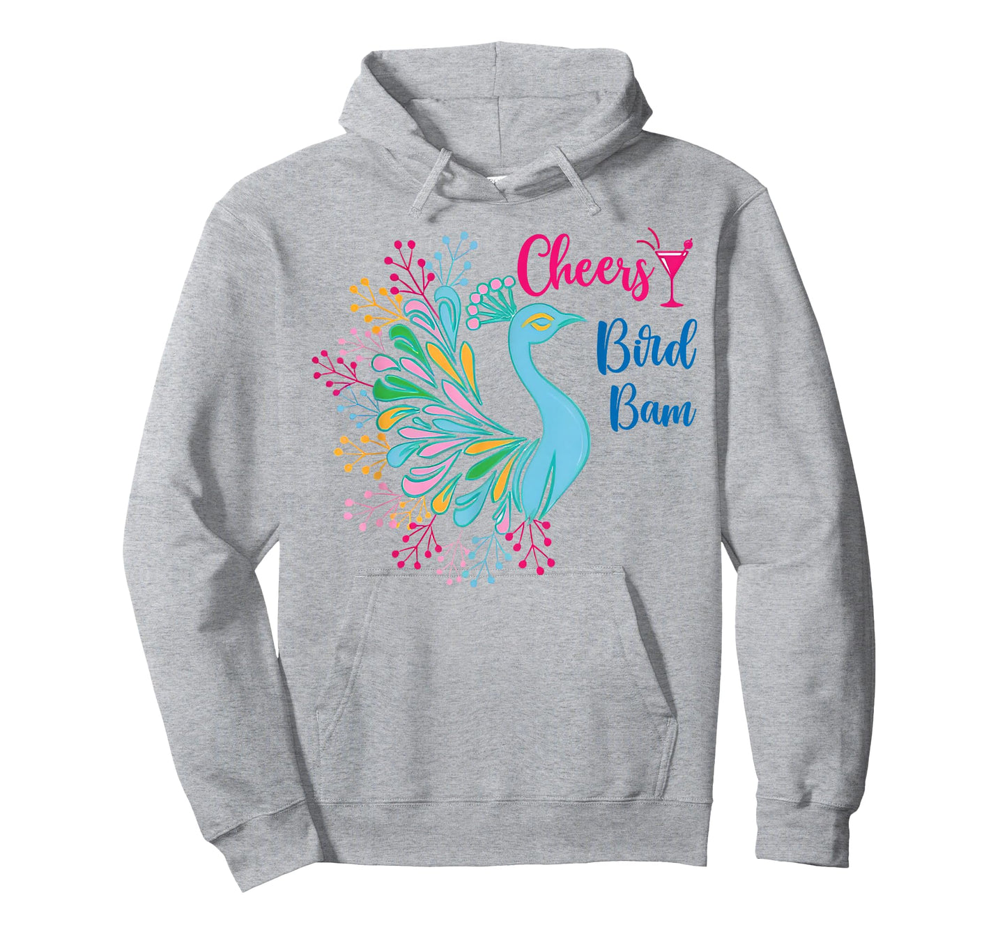 Peacock Mahjong Cheers Bird Bam Chinese Mah Jong Wine Lover T-Shirt