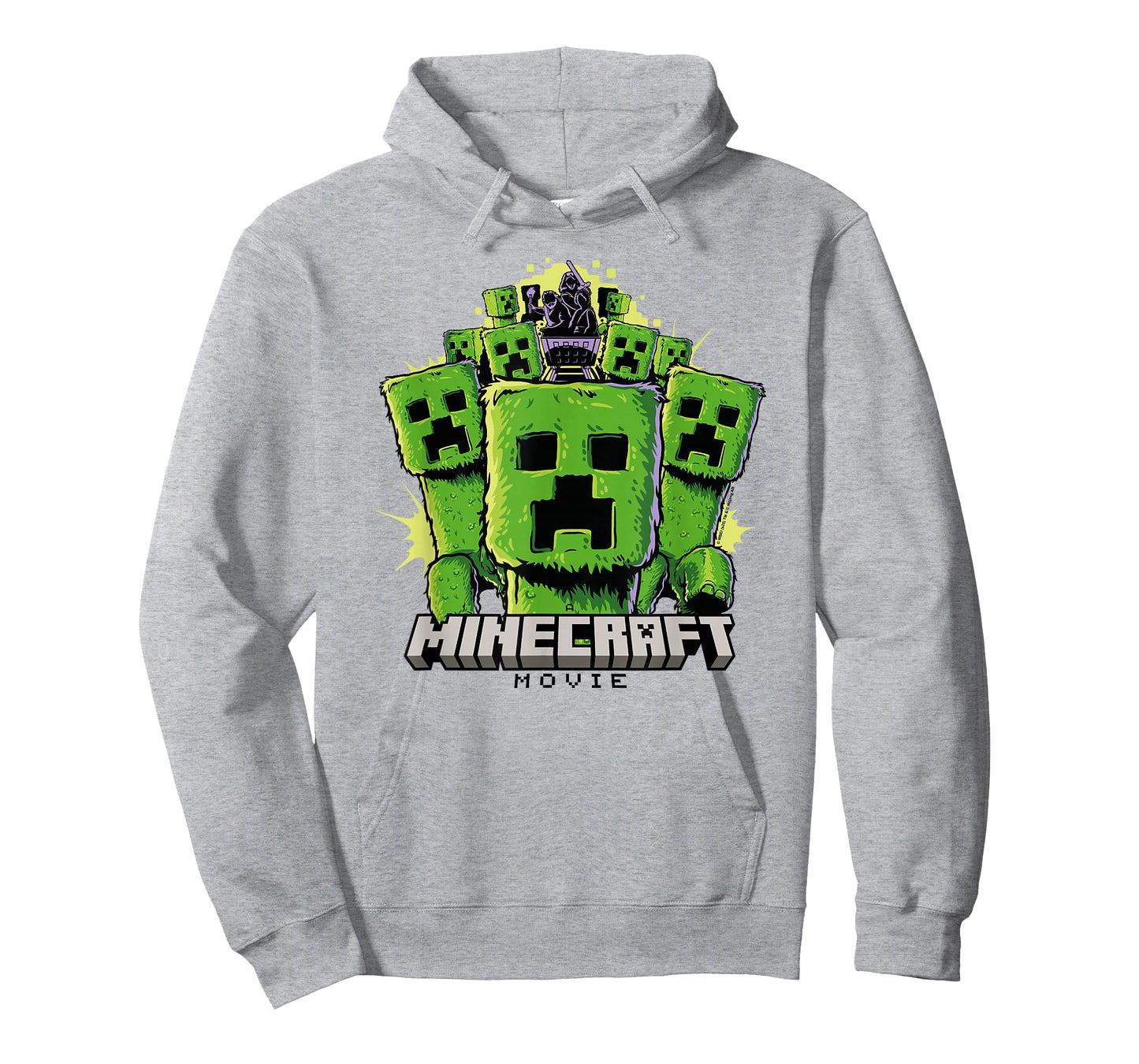 A Minecraft Movie Group Of Creepers Surrounding The Heroes T-Shirt
