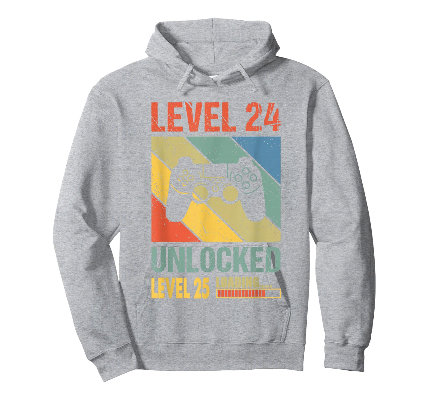 24th Birthday Gamer Girl Level 24 Unlocked Level 25 Loading T-Shirt