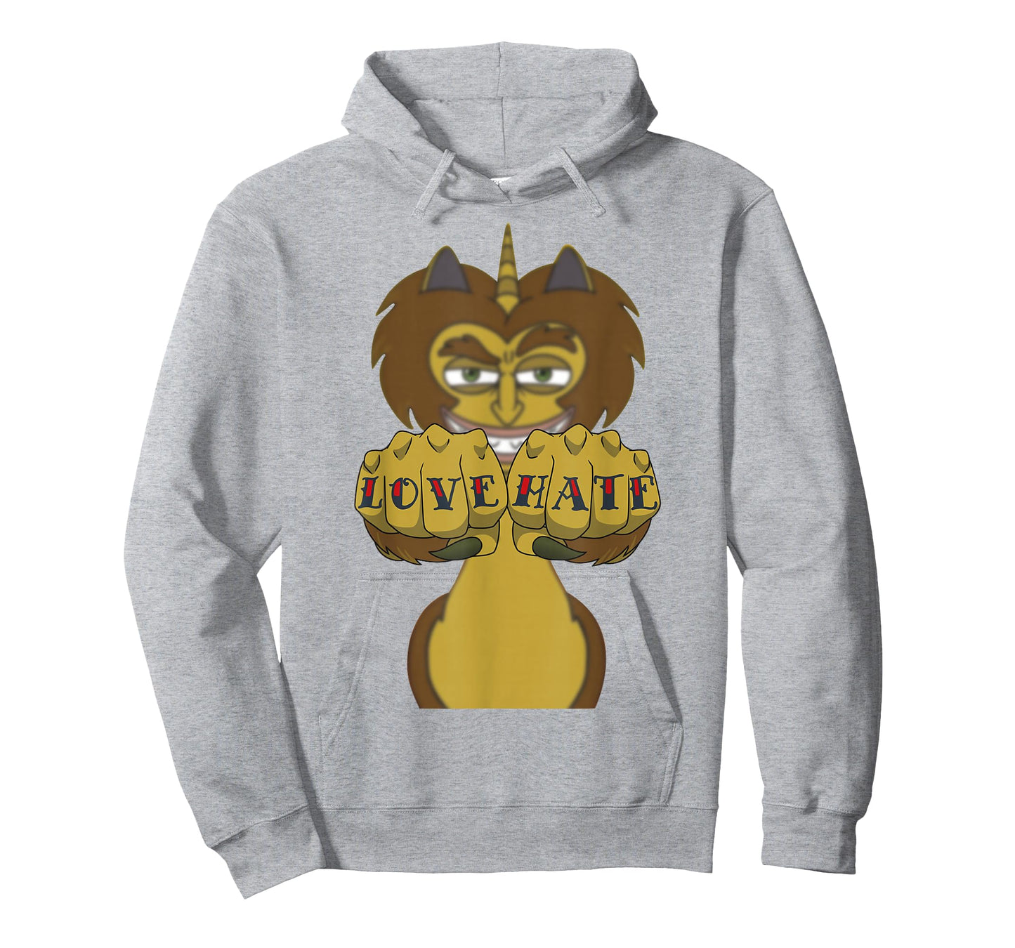 Big Mouth Maury The Hormones Monster Love Hate Fists T-Shirt