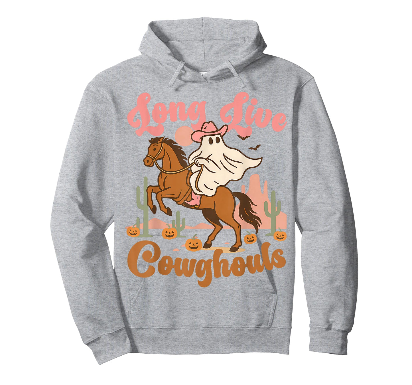 Long Live Cowghouls Halloween Cowgirl Ghost Horse Western T-Shirt