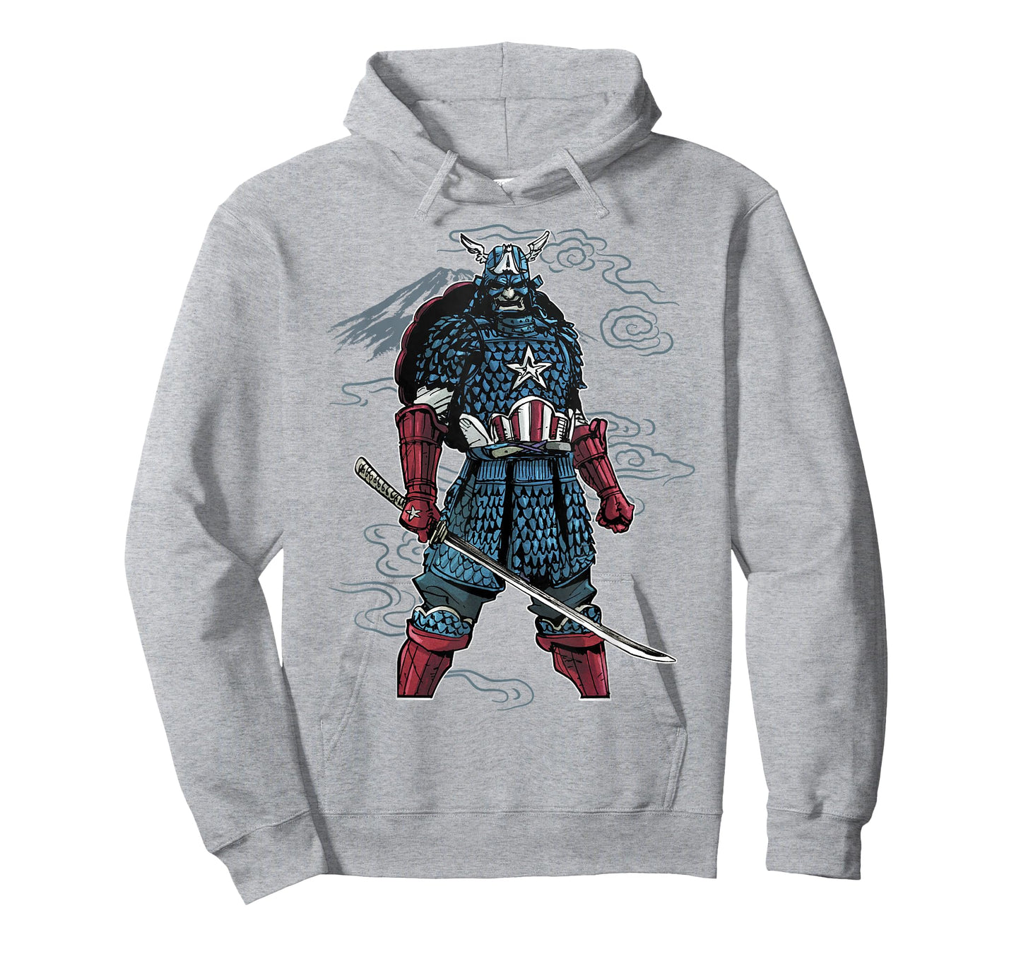 Marvel Captain America Mountain Samurai Graphic T-Shirt T-Shirt