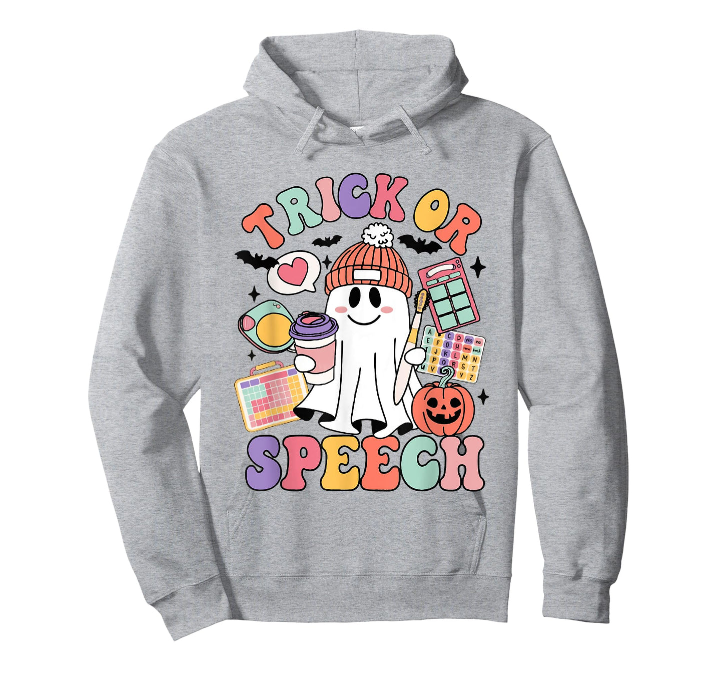 Retro Trick or Speech Therapy Ghost Speech Therapist Student T-Shirt