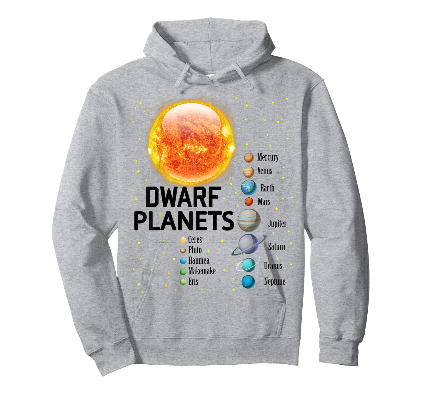 Solar System Planets Outer Space Astronaut Boys Girls Kids T-Shirt