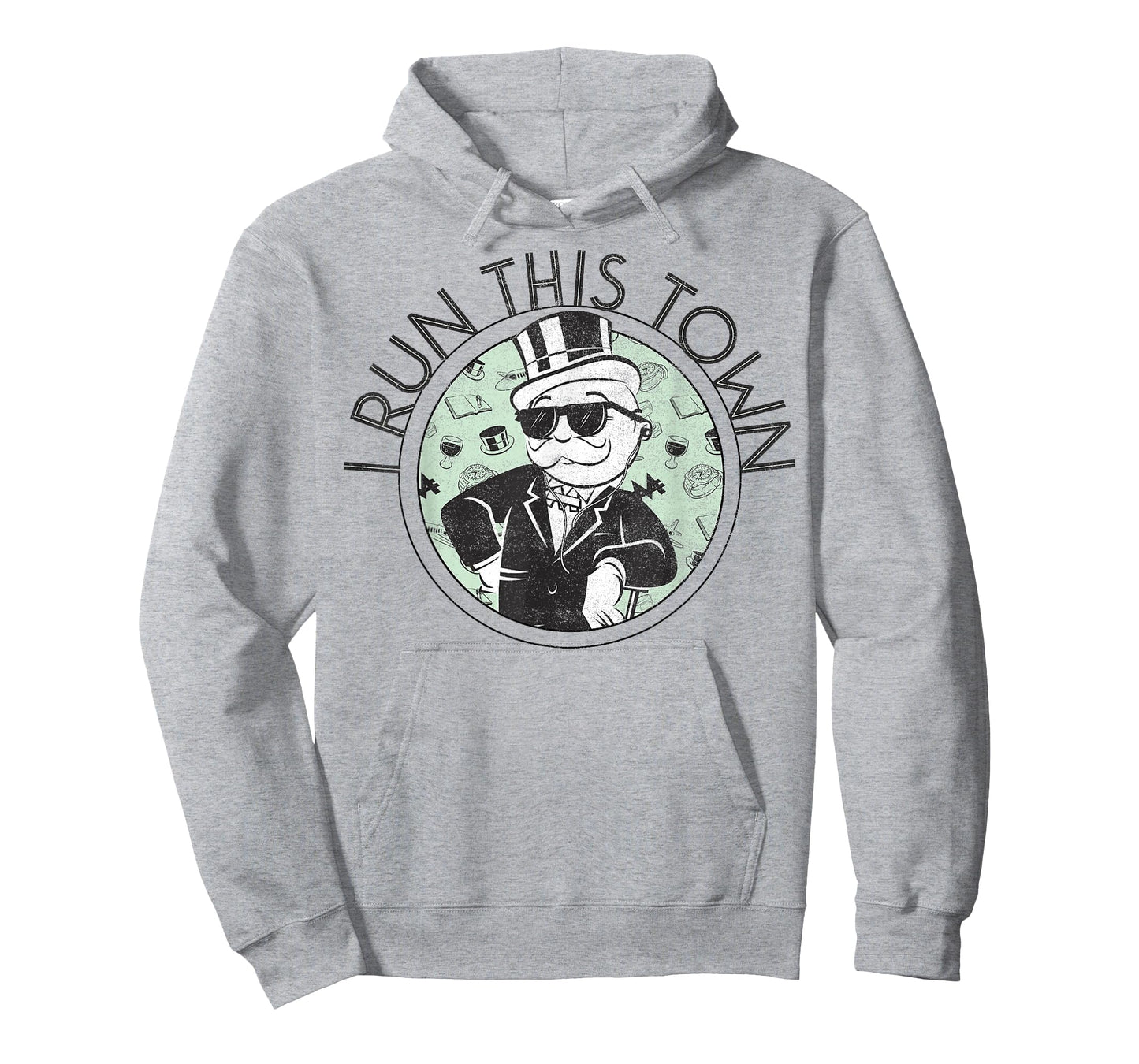 Monopoly Man I Run This Town Vintage Logo T-Shirt