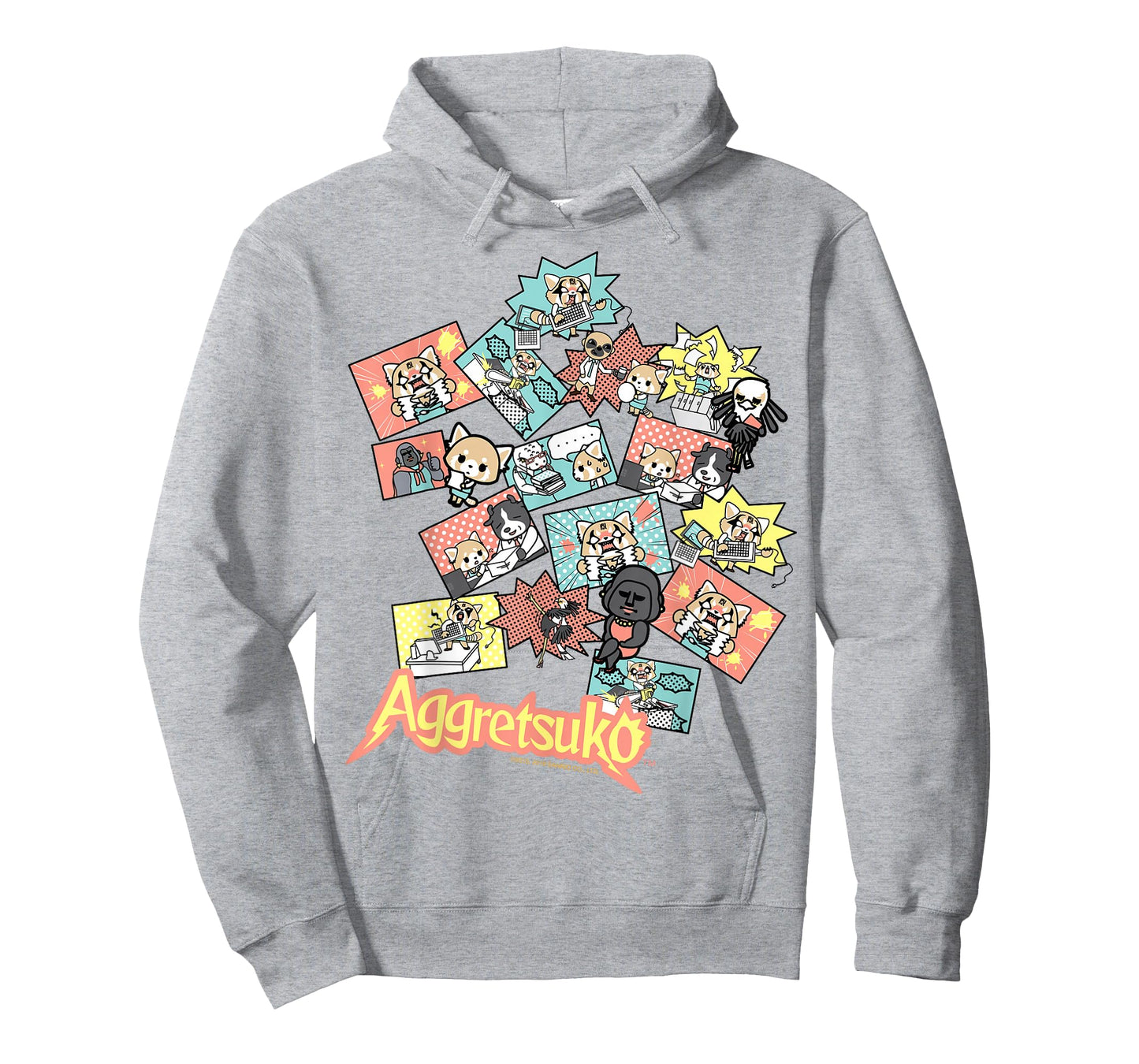 Aggretsuko and Friends Collage Tee Shirt T-Shirt