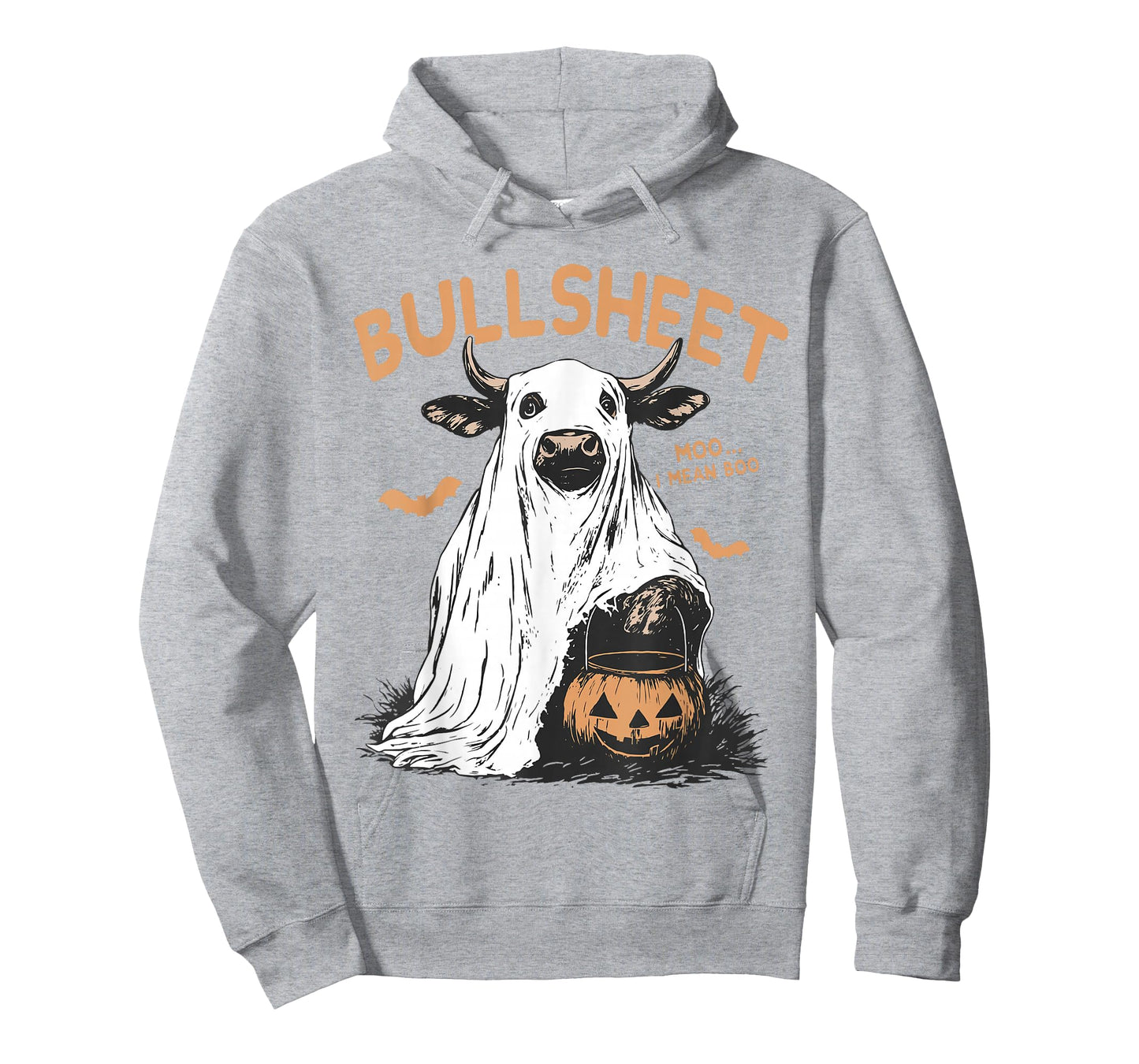 Bull Sheet Ghost Cow Jack O Lantern Halloween Spooky Season T-Shirt