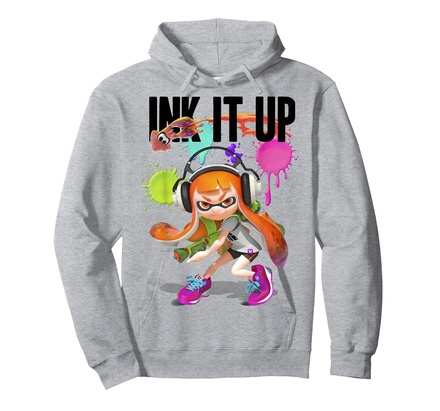 Splatoon Ink It Up Squid Inkling Splatter Poster T-Shirt